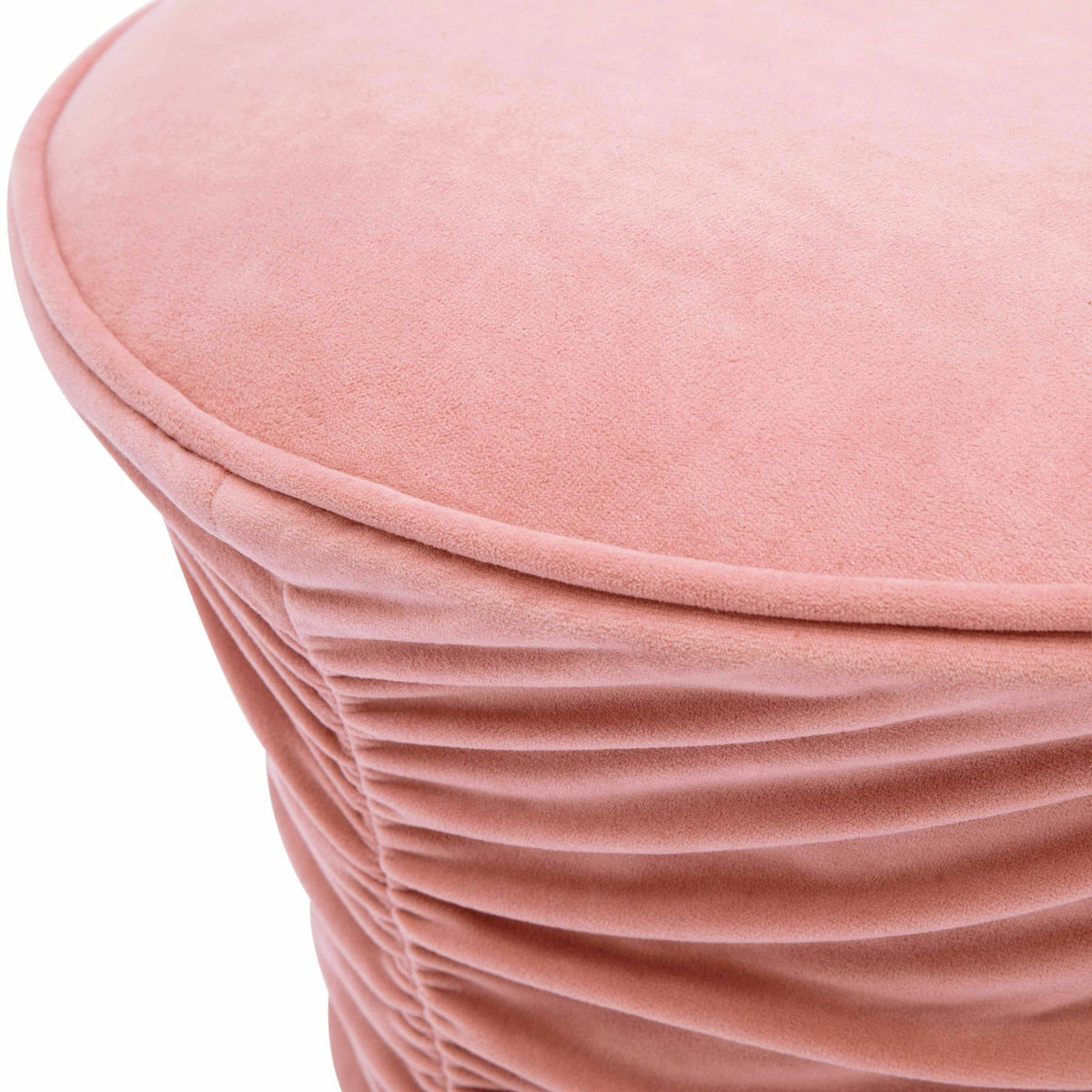 Bounce Ruched Velvet Adjustable Ottoman