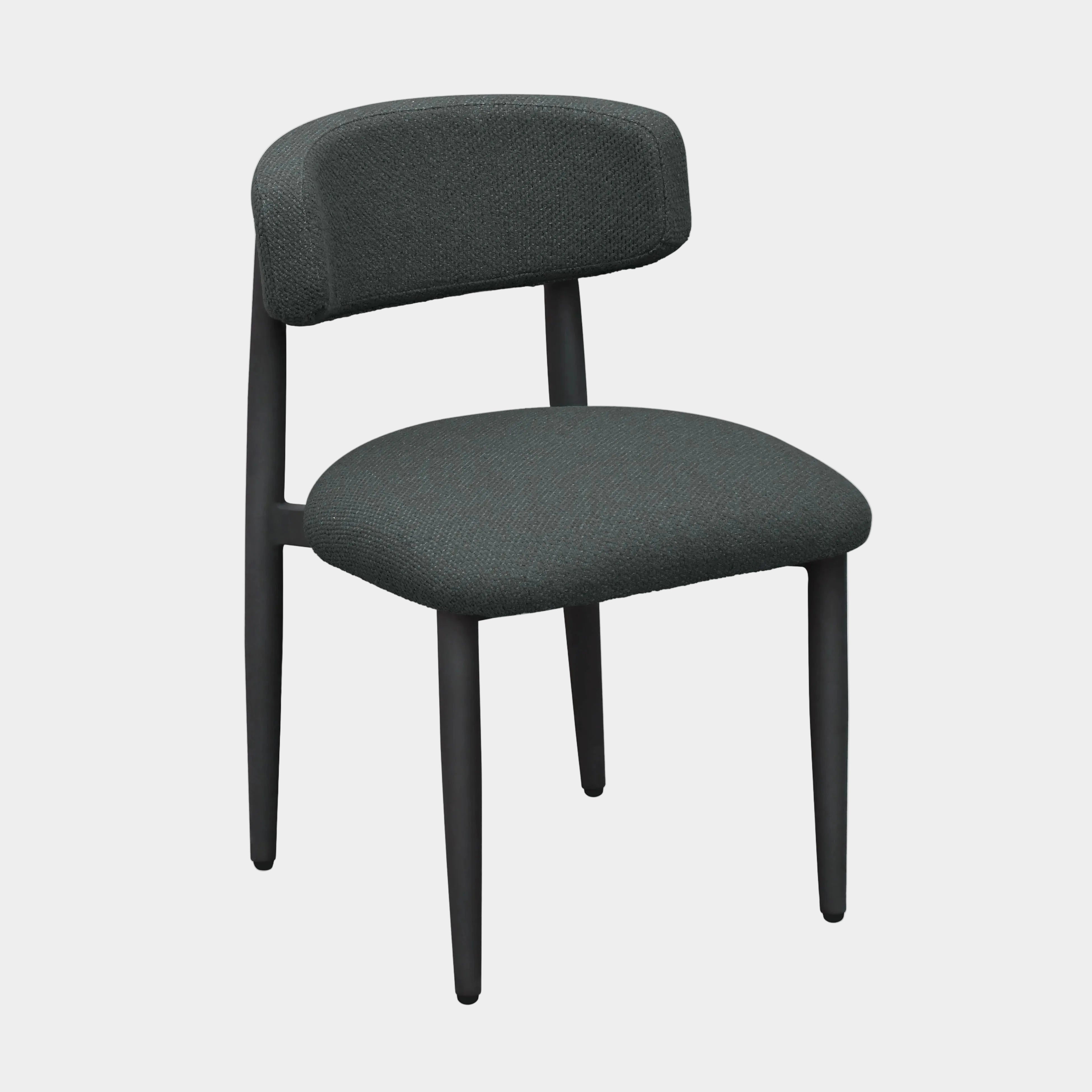 Annika Textured Contract-Grade Fabric Outdoor Dining Side Chair