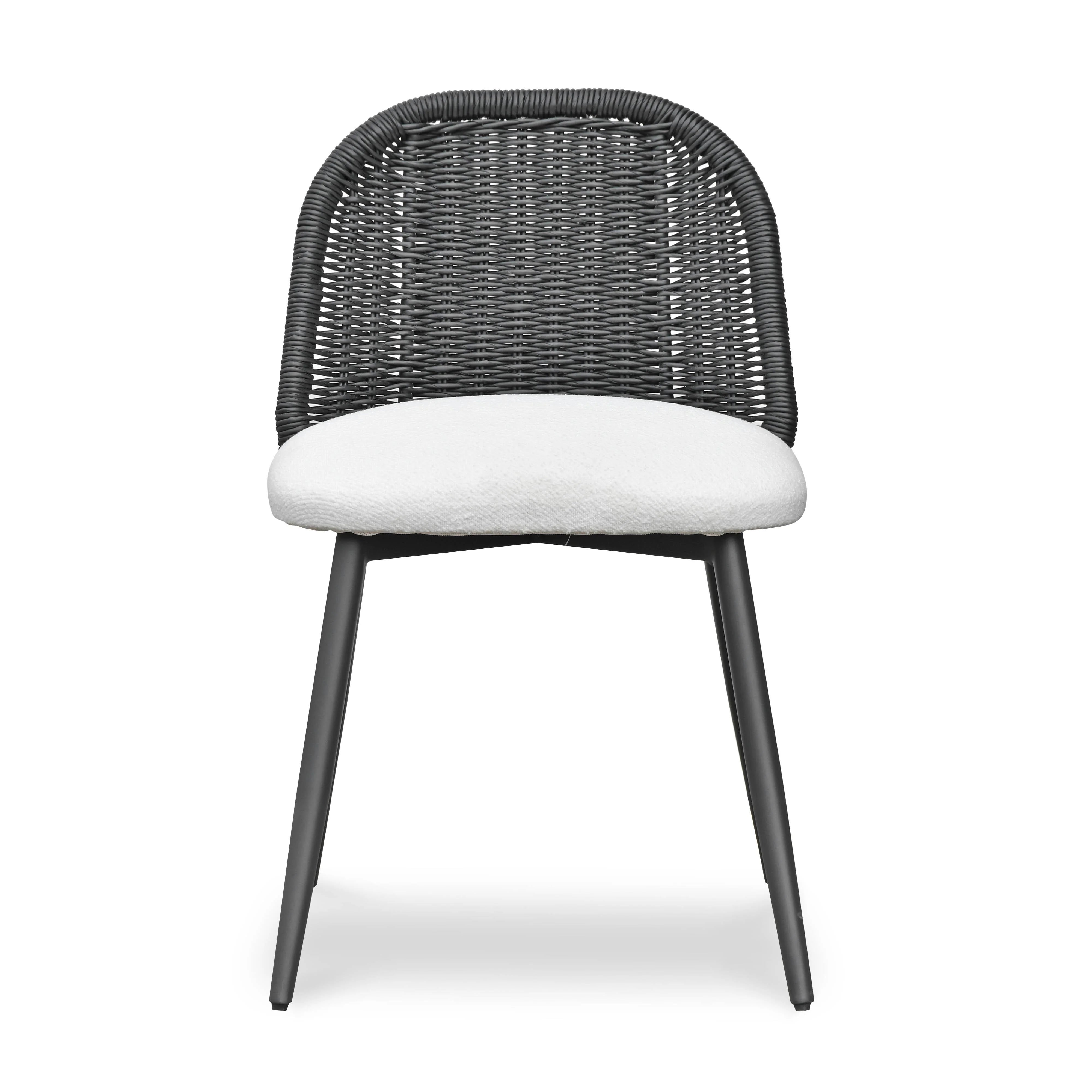 Chaise de salle à manger d'extérieur en tissu performant Alexa Cream 