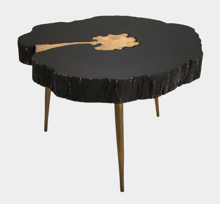 Timber Black and Brass Coffee Table