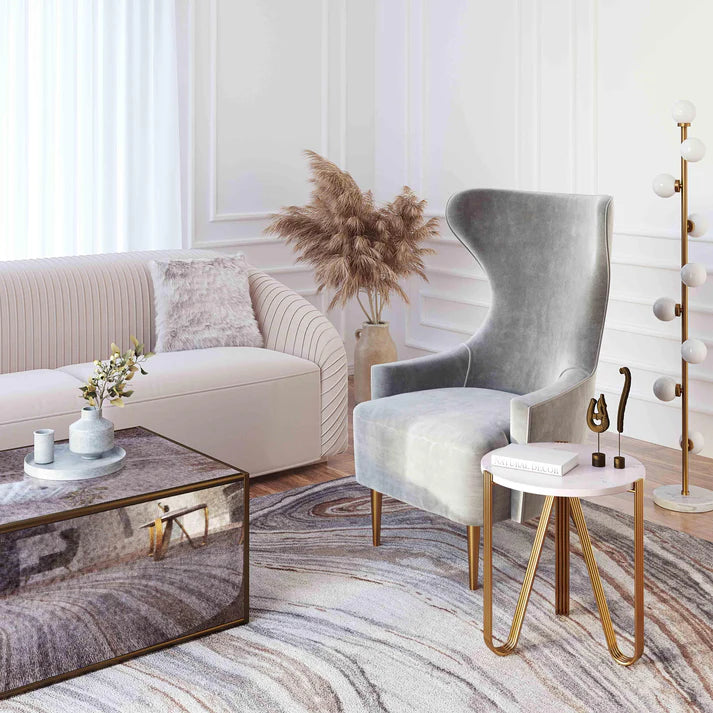 Aya Marble Side Table By Inspire Me! Home Decor