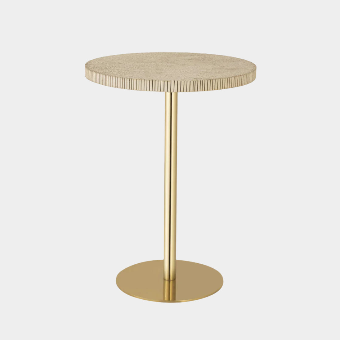 Fiona Gold Stone Side Table