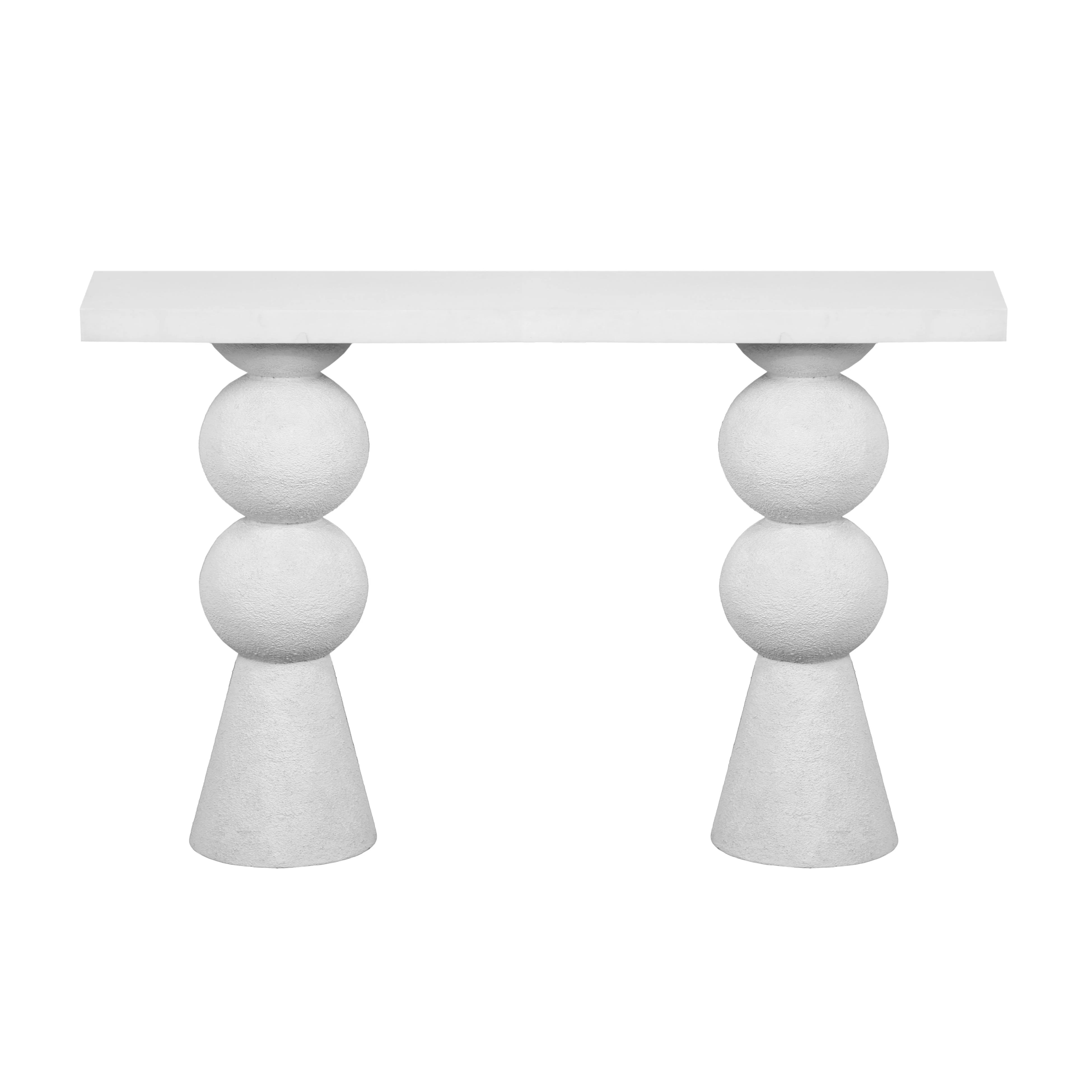 Lupita 53" White Console Table