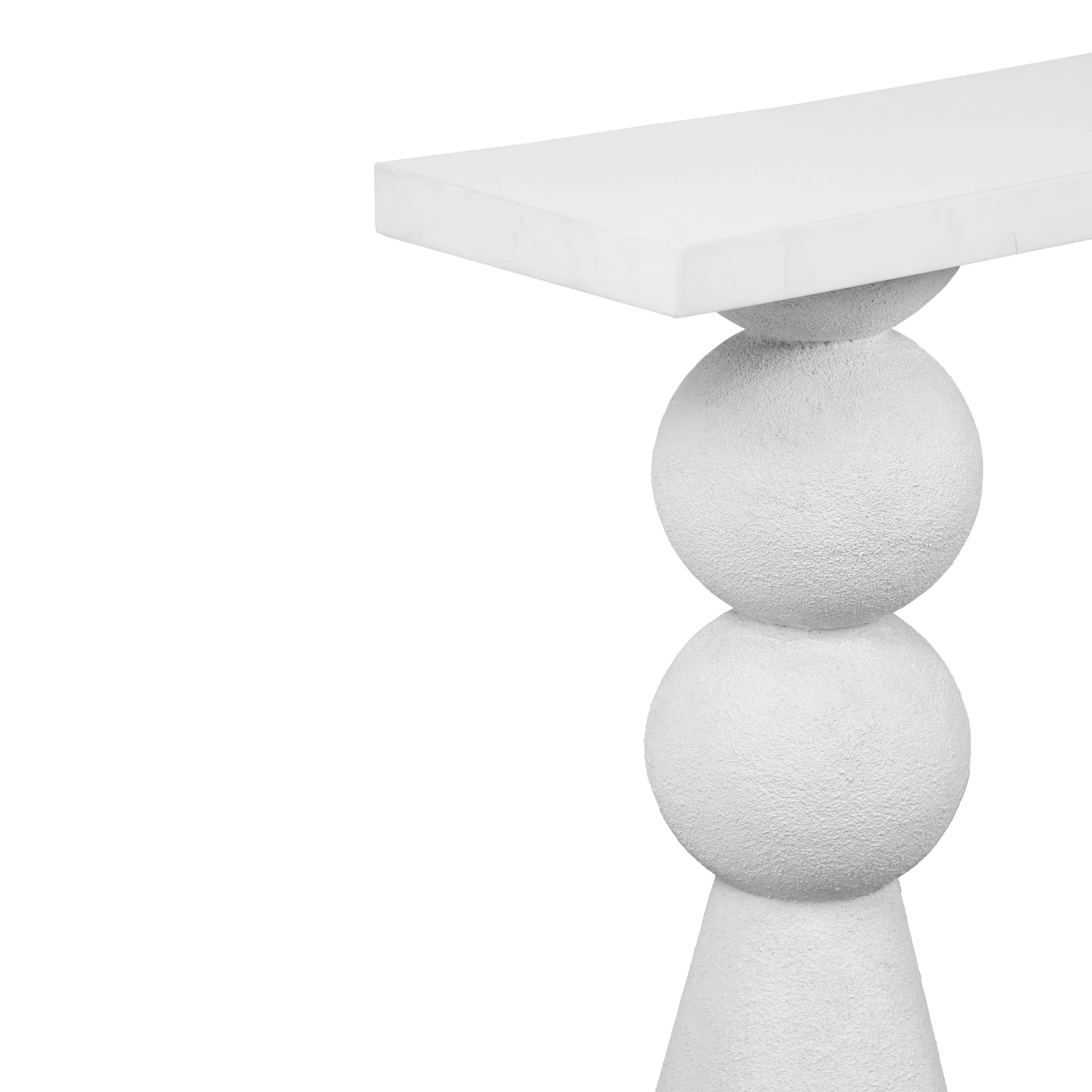 Lupita 53" White Console Table