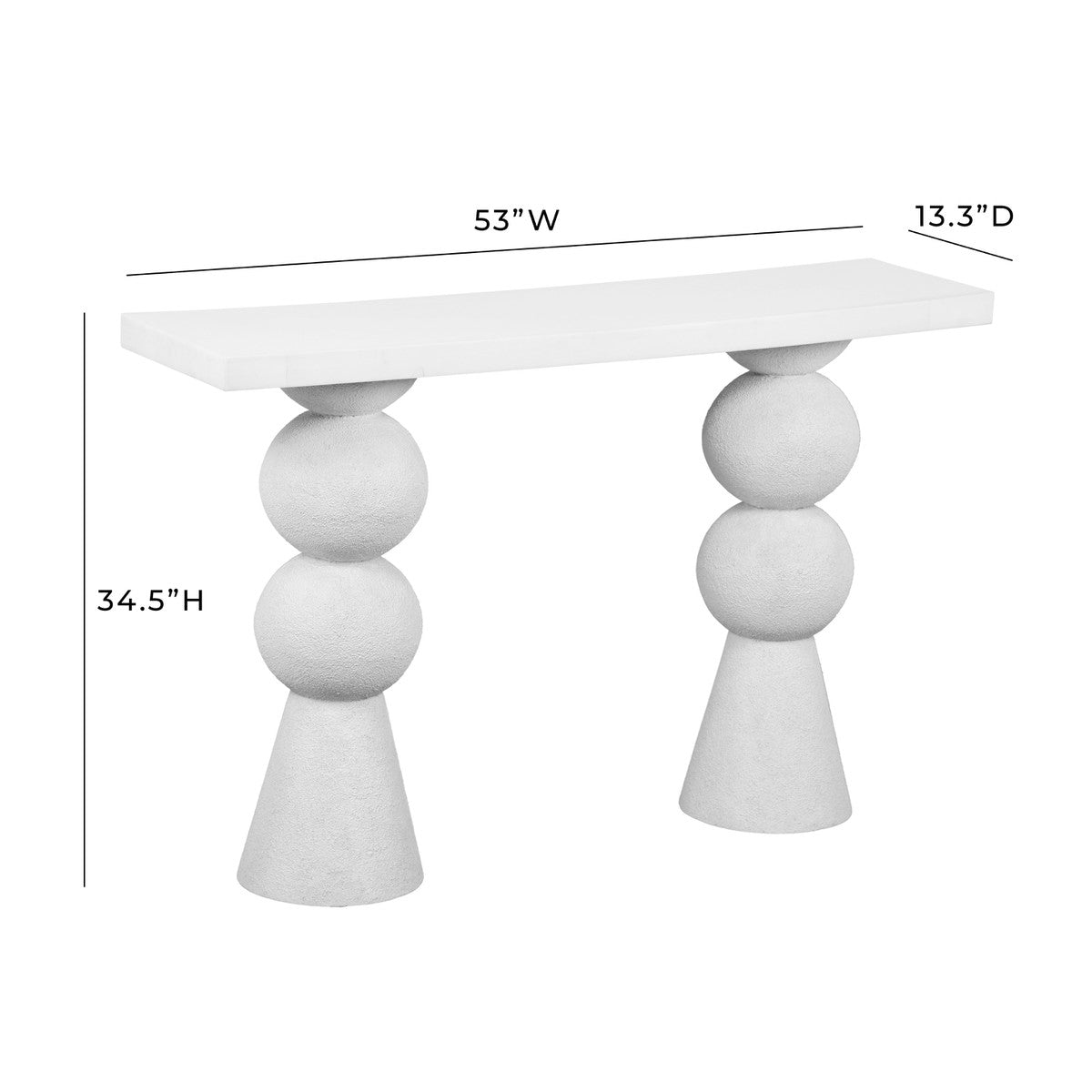 Table console blanche Lupita 