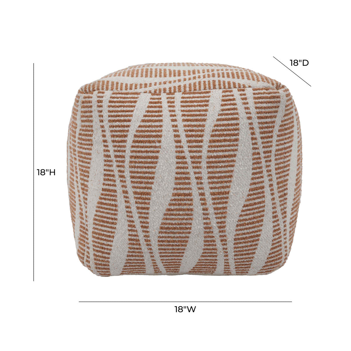 Ember Woven Pouf