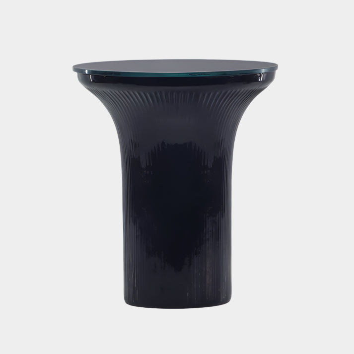 Cassandra Glass Flared Side Table