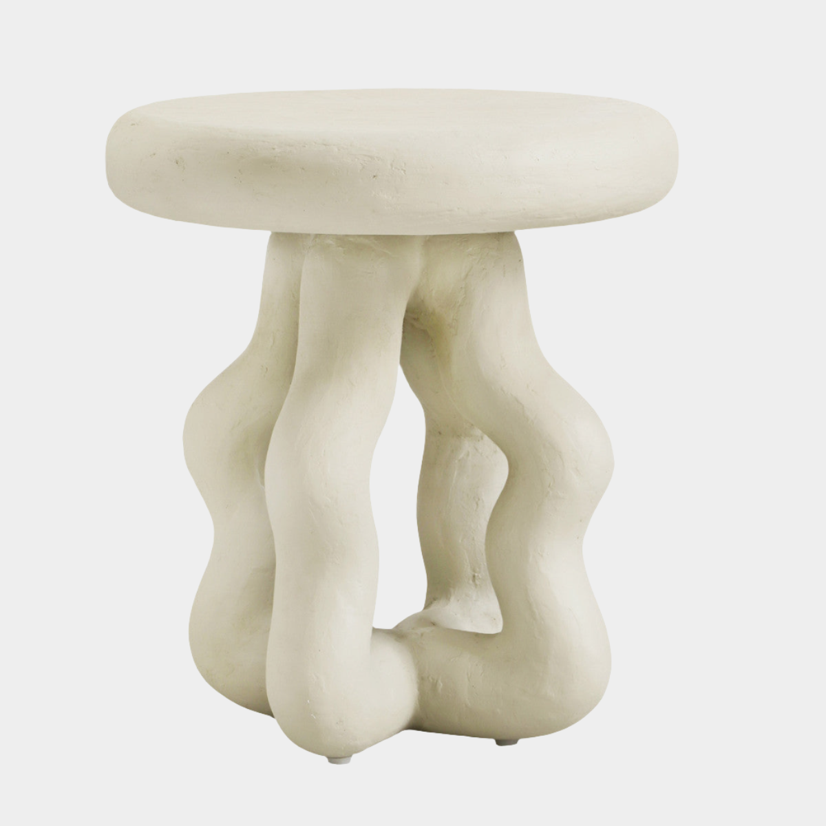 Maddie Cream Textured Side Table