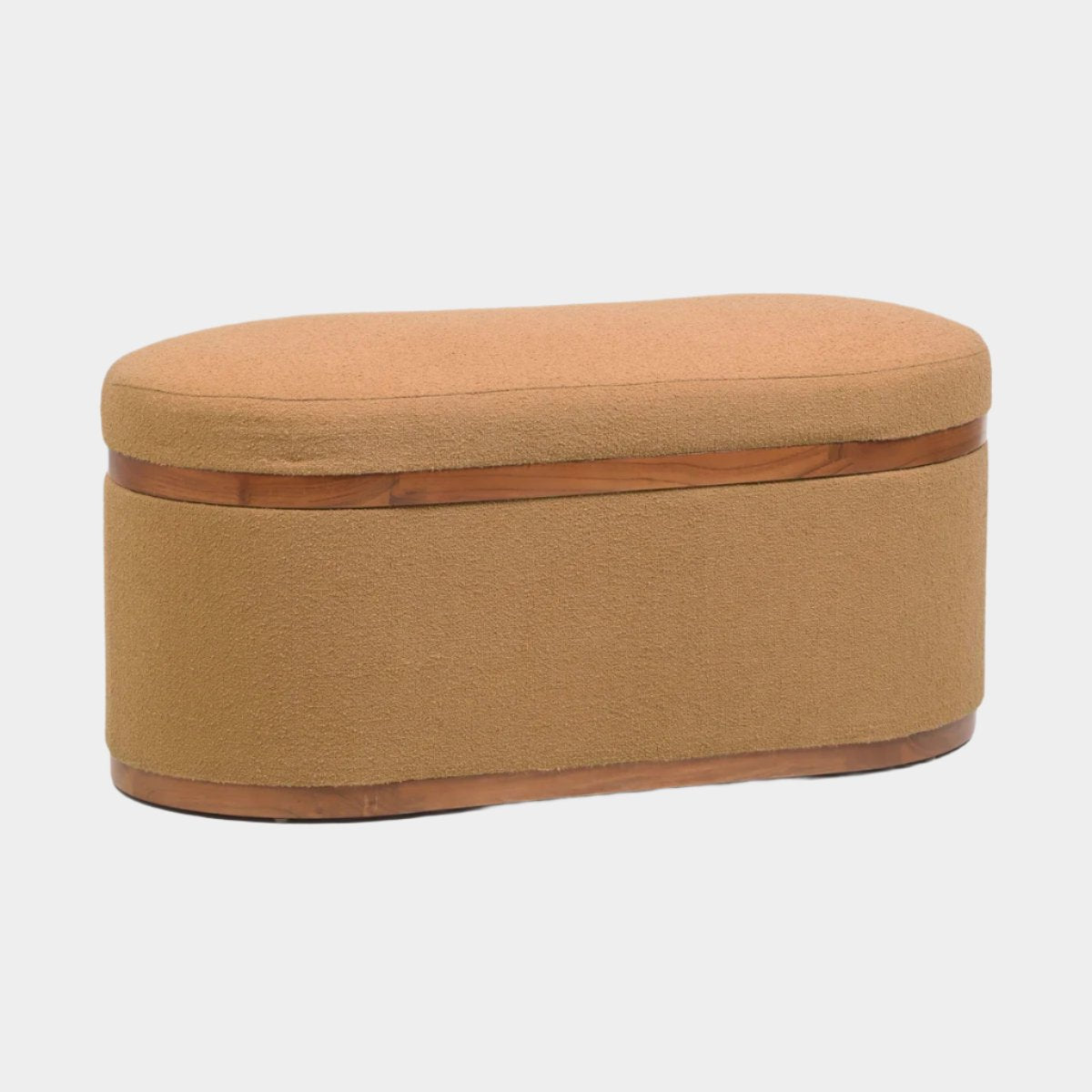 Olivier Boucle Oval Storage Ottoman