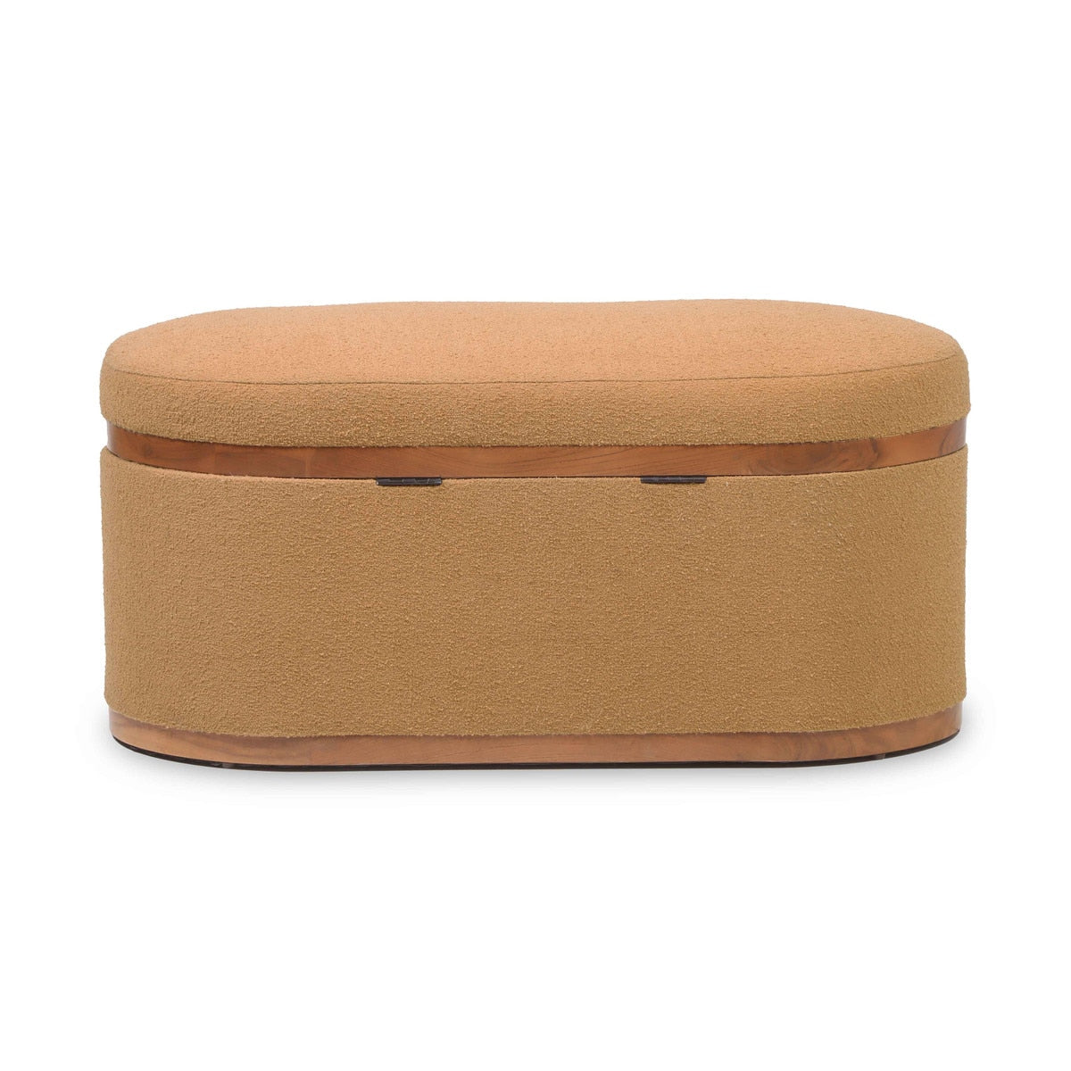 Olivier Boucle Oval Storage Ottoman