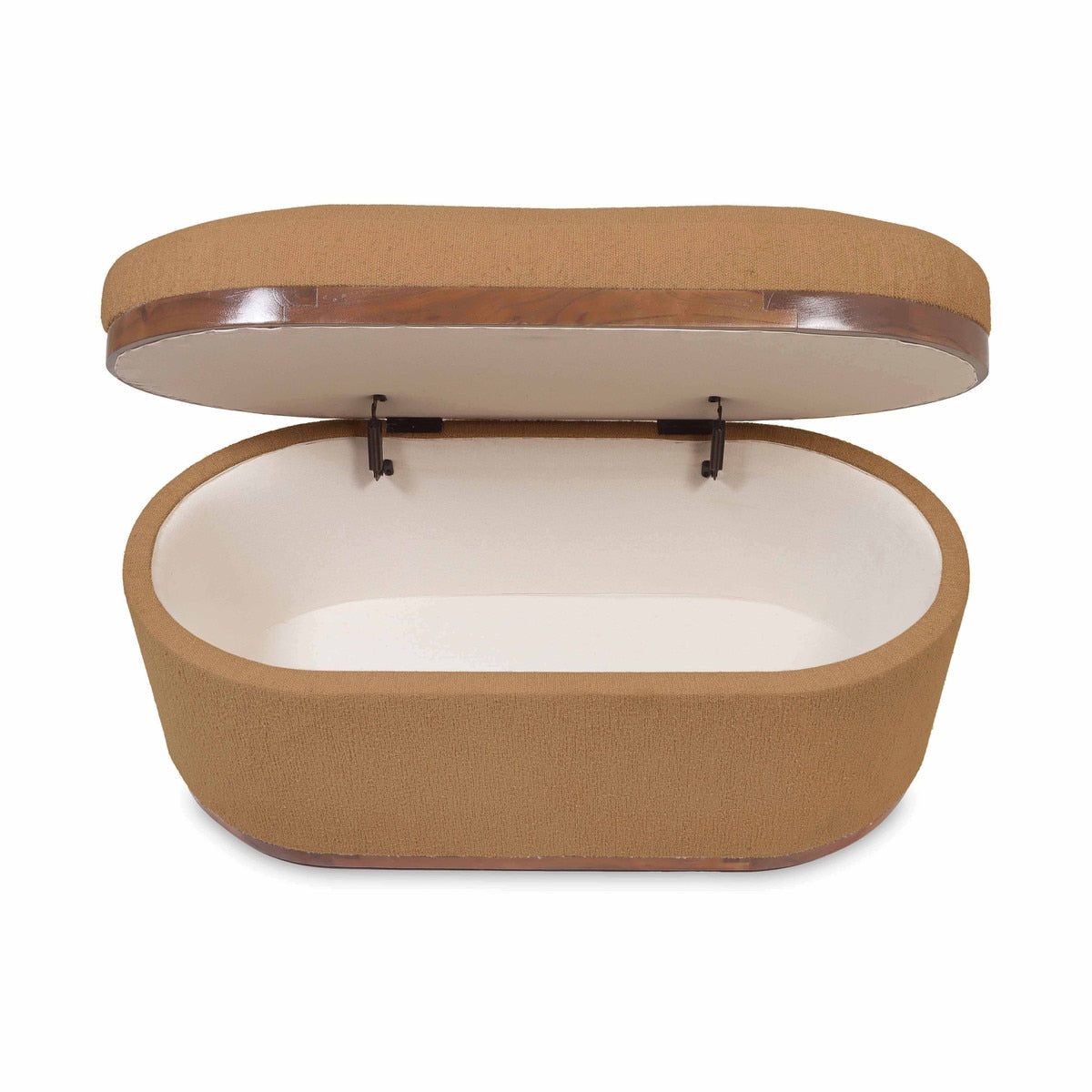 Olivier Boucle Oval Storage Ottoman