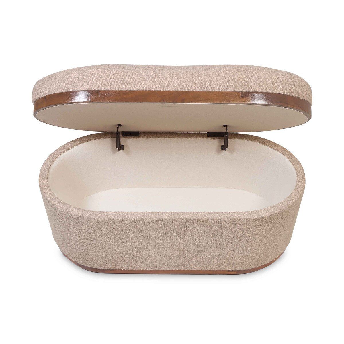 Olivier Boucle Oval Storage Ottoman