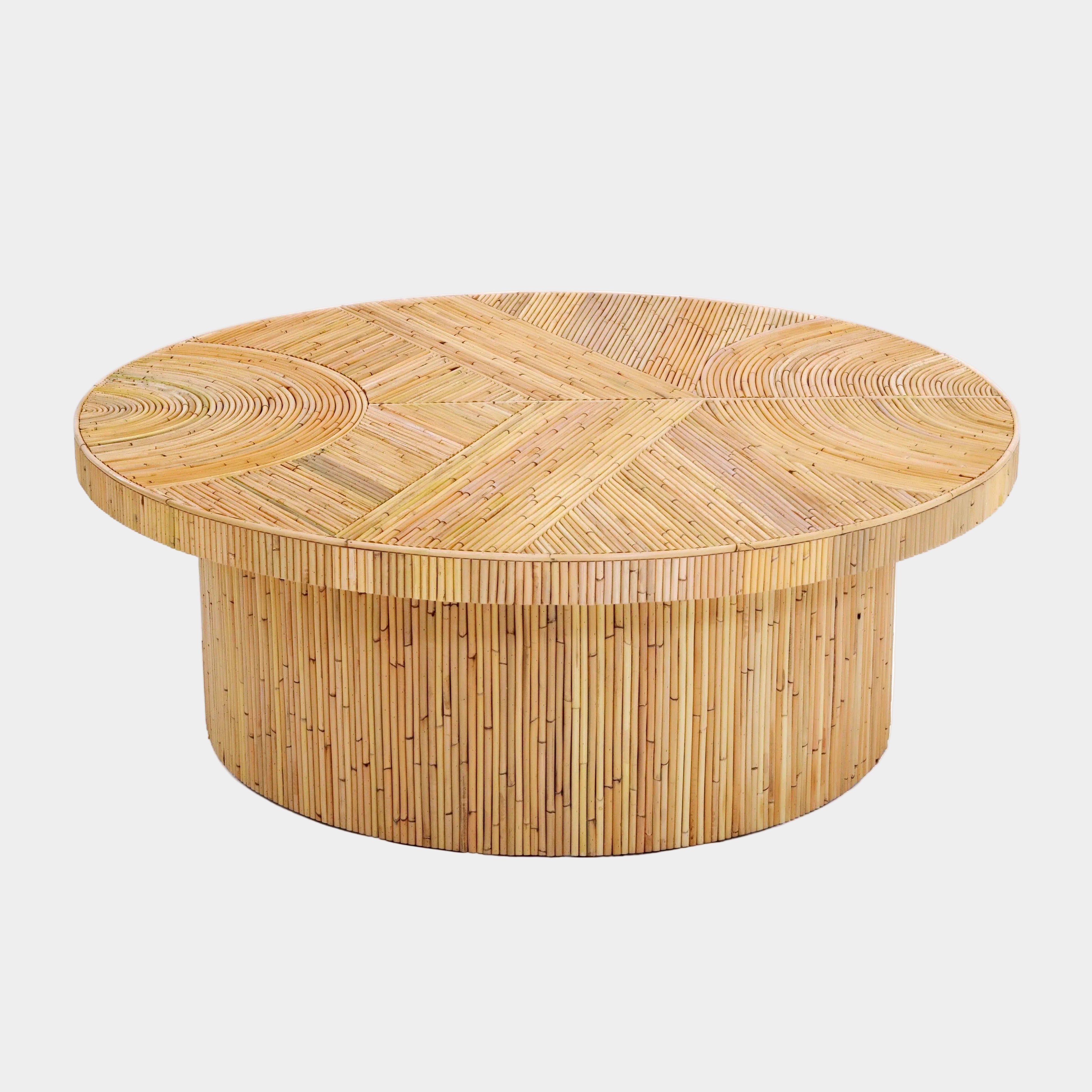 Acadia 47" Rattan Coffee Table