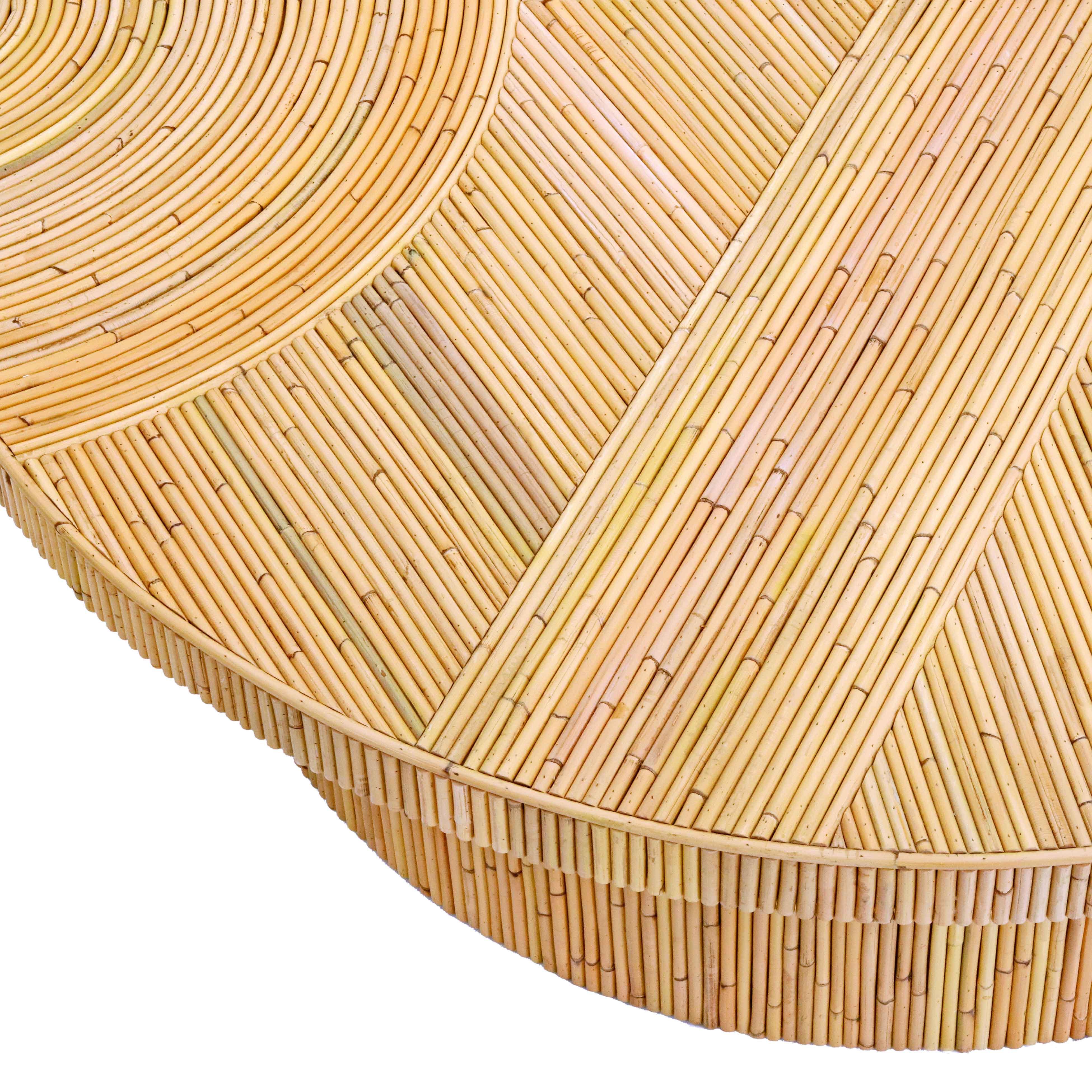 Acadia 47" Rattan Coffee Table