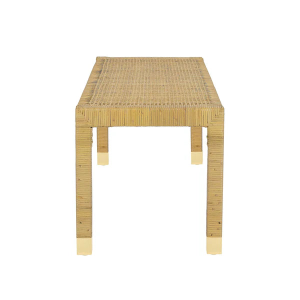 Amara Cream Linen Bench