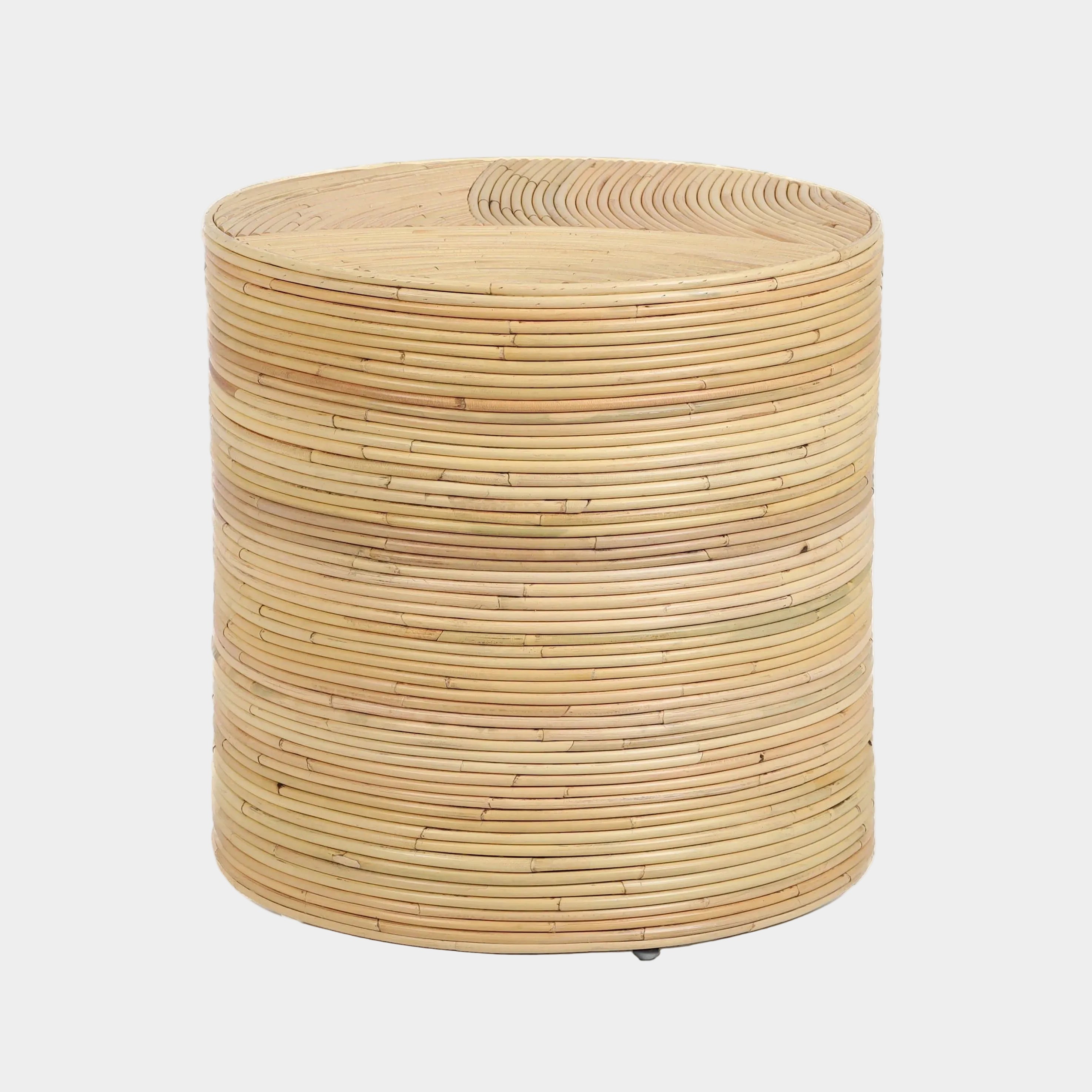 Matea Natural Rattan Arch Side Table