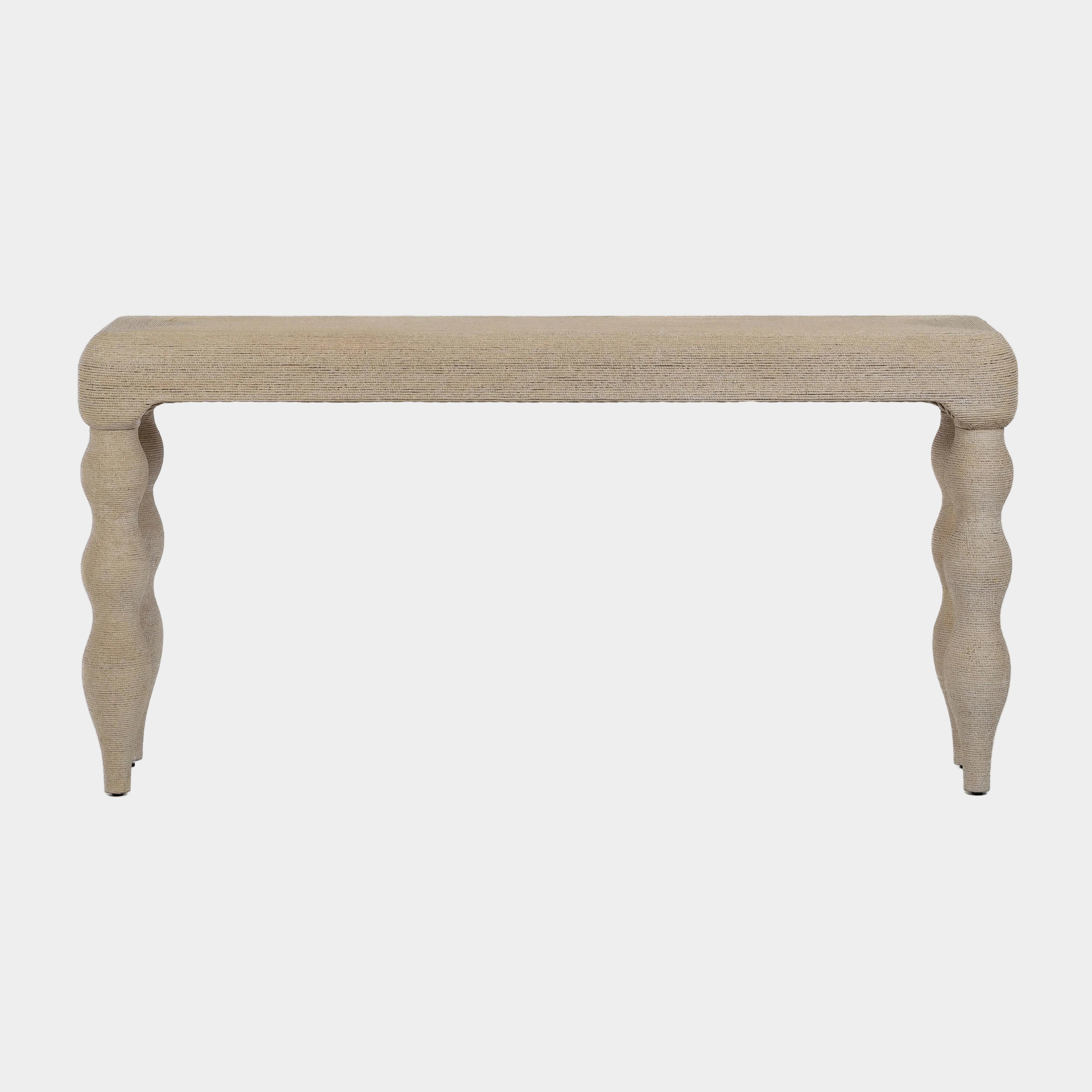 Vicky 68" Natural Woven Seagrass Console Table