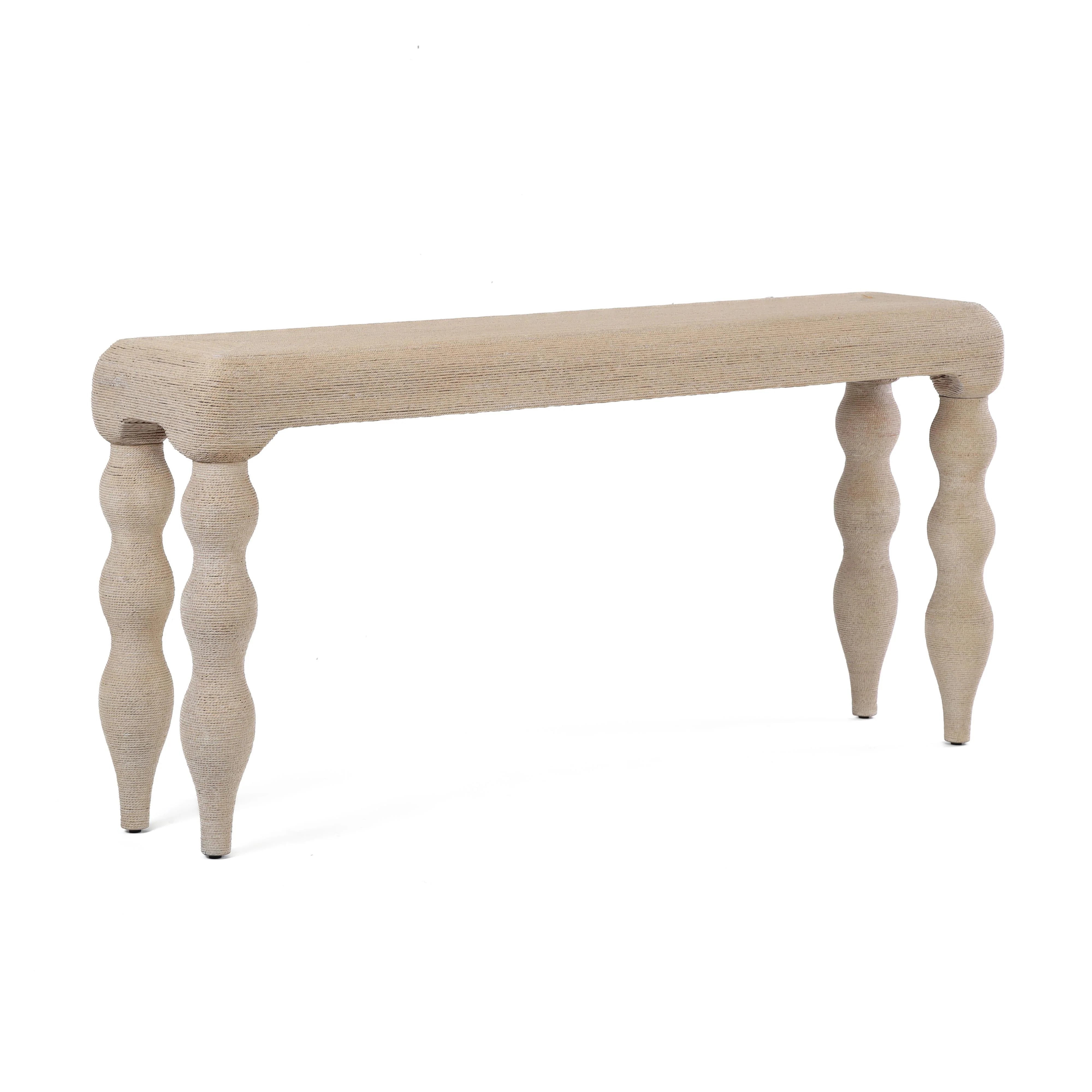Vicky 68" Natural Woven Seagrass Console Table