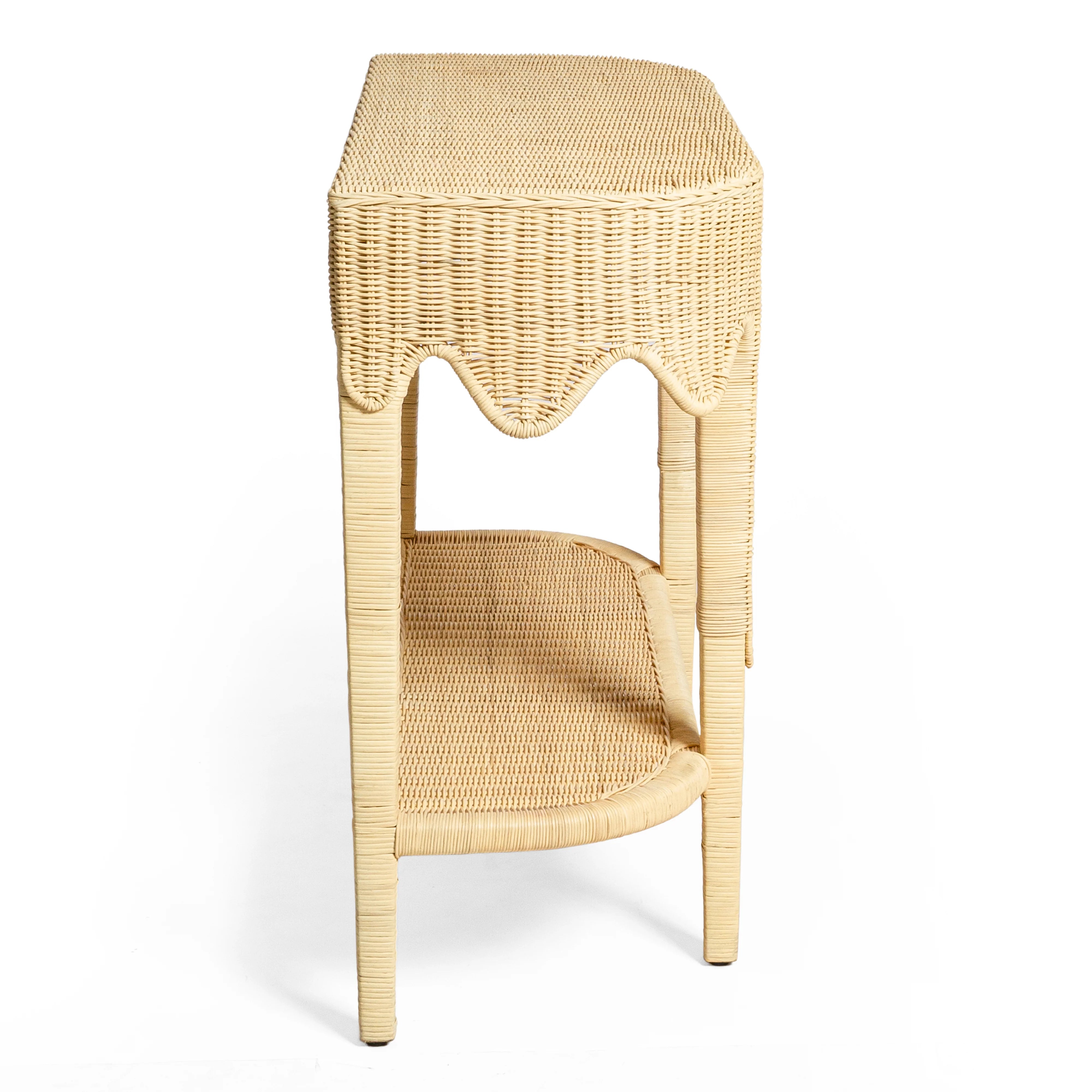 Sally 41" Natural Rattan Console Table