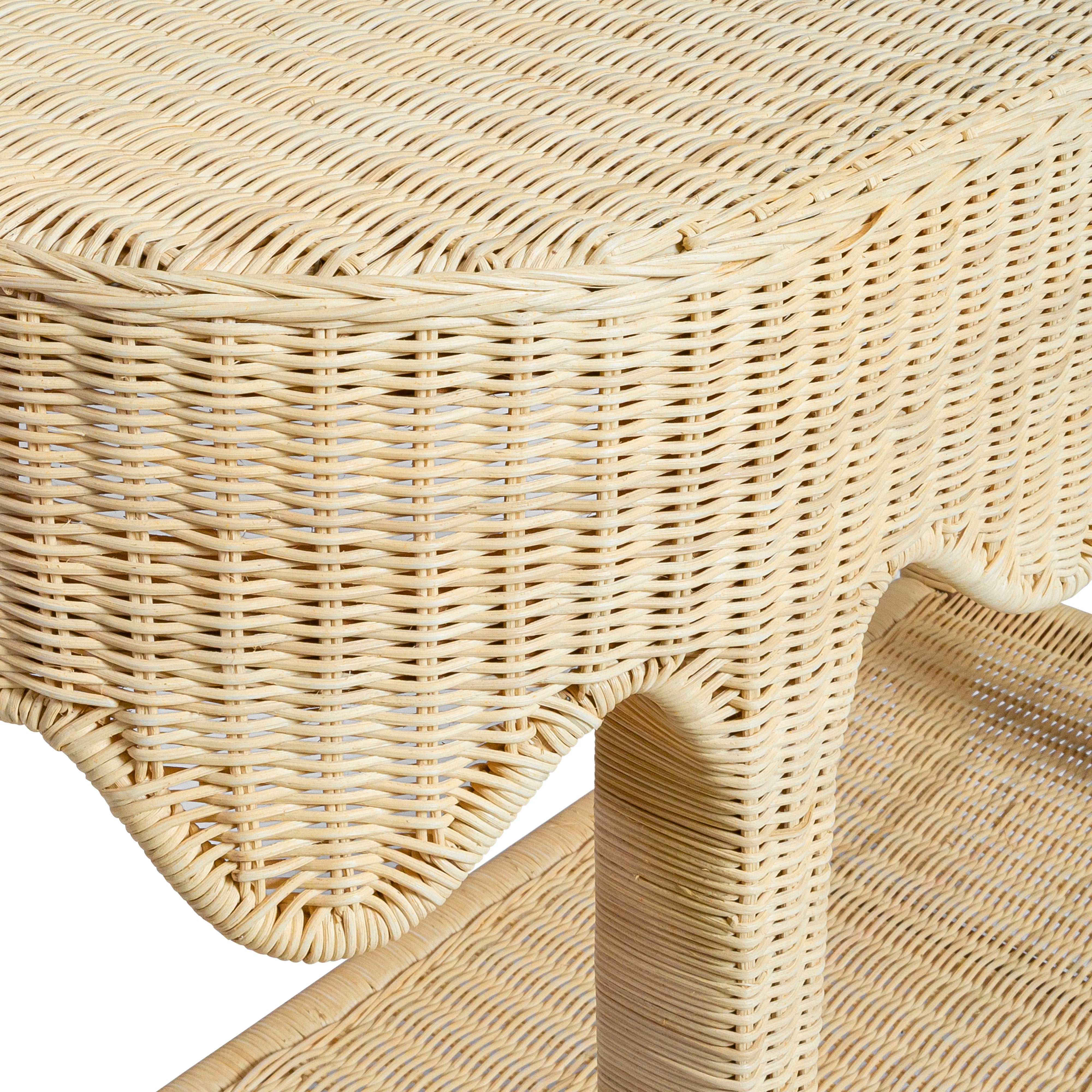 Sally 41" Natural Rattan Console Table