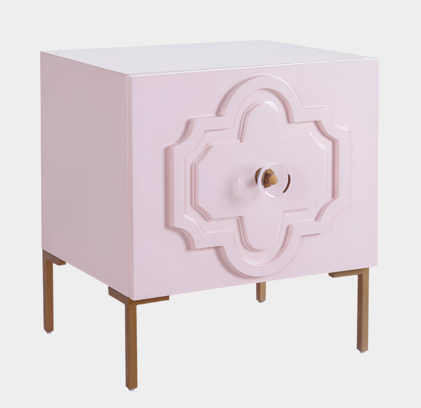 Anna Pink Lacquer Side Table