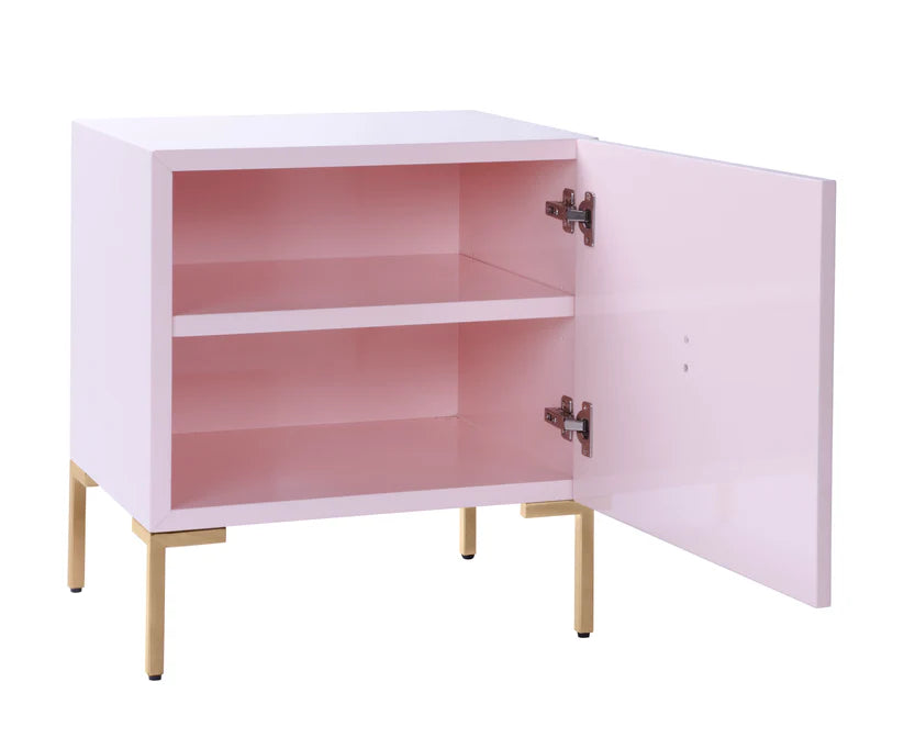 Anna Pink Lacquer Side Table