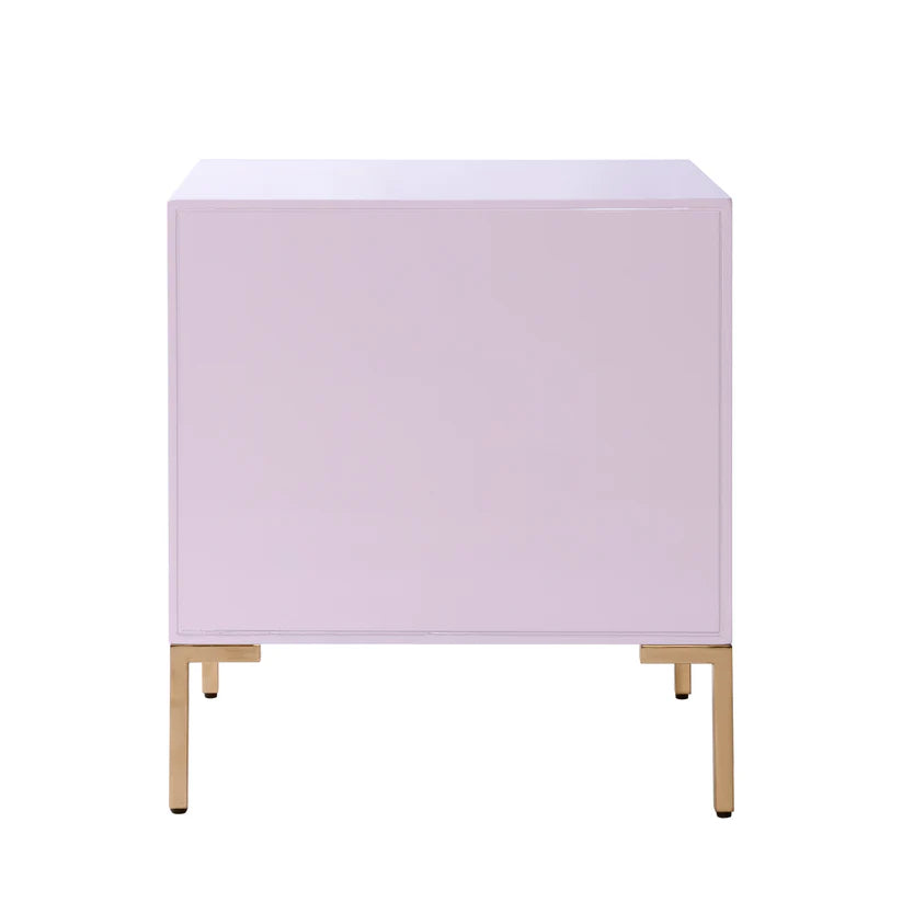 Anna Pink Lacquer Side Table