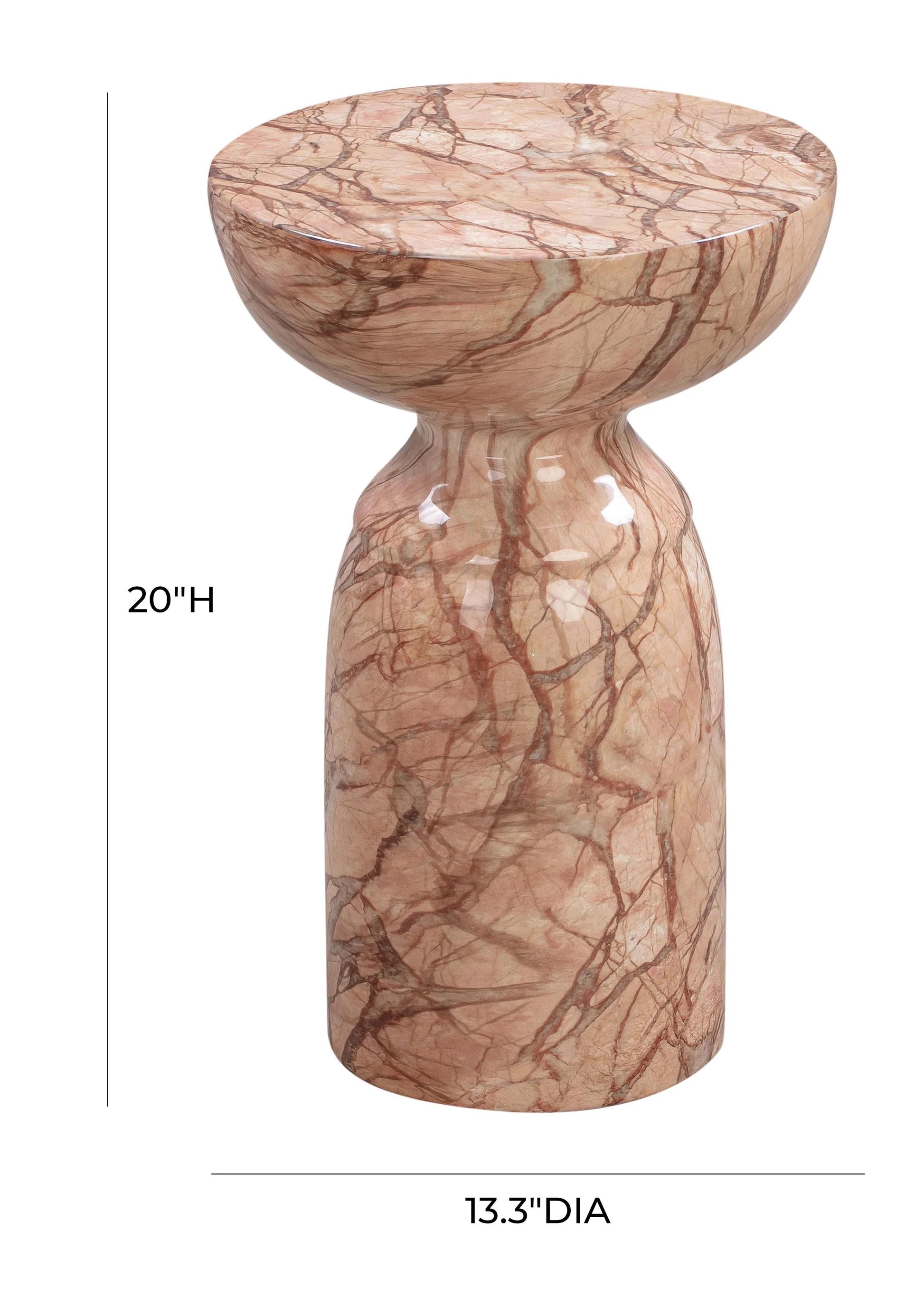 RUE MARBLE SIDE TABLE