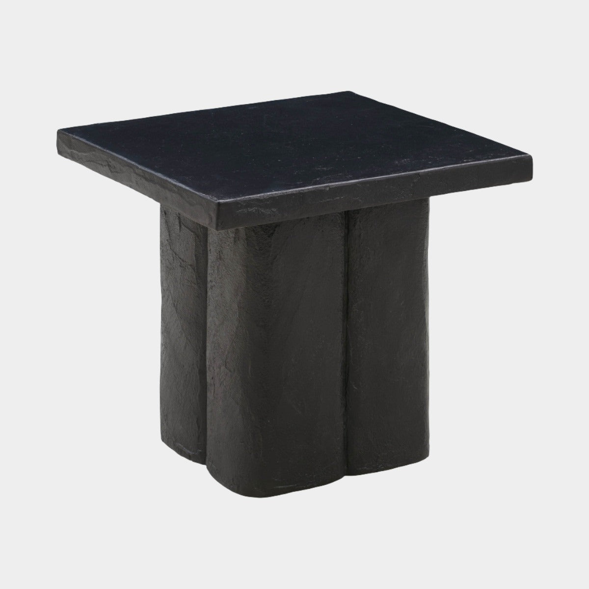 Table d'appoint en béton noir Kayla 