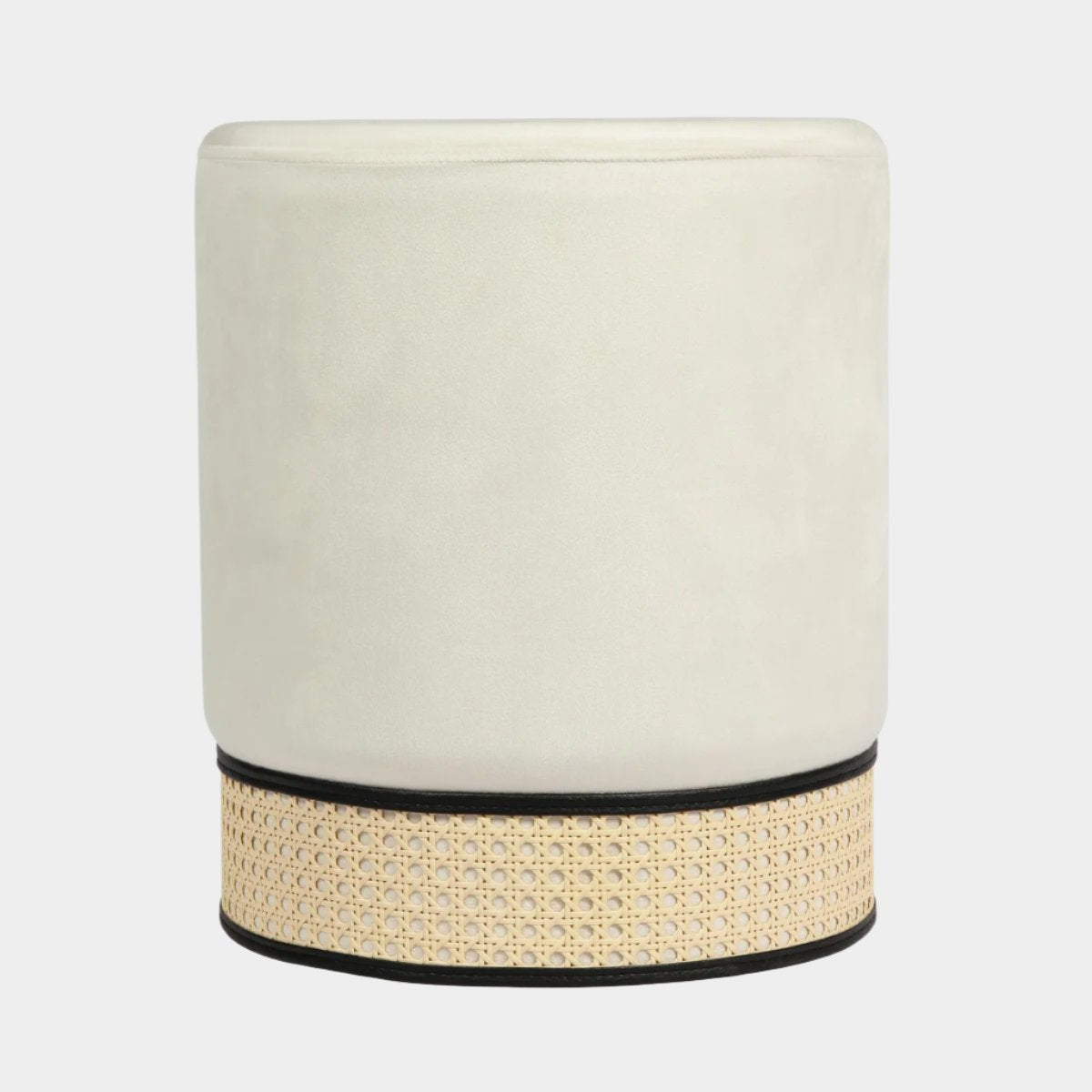 Ivy  Velvet Ottoman