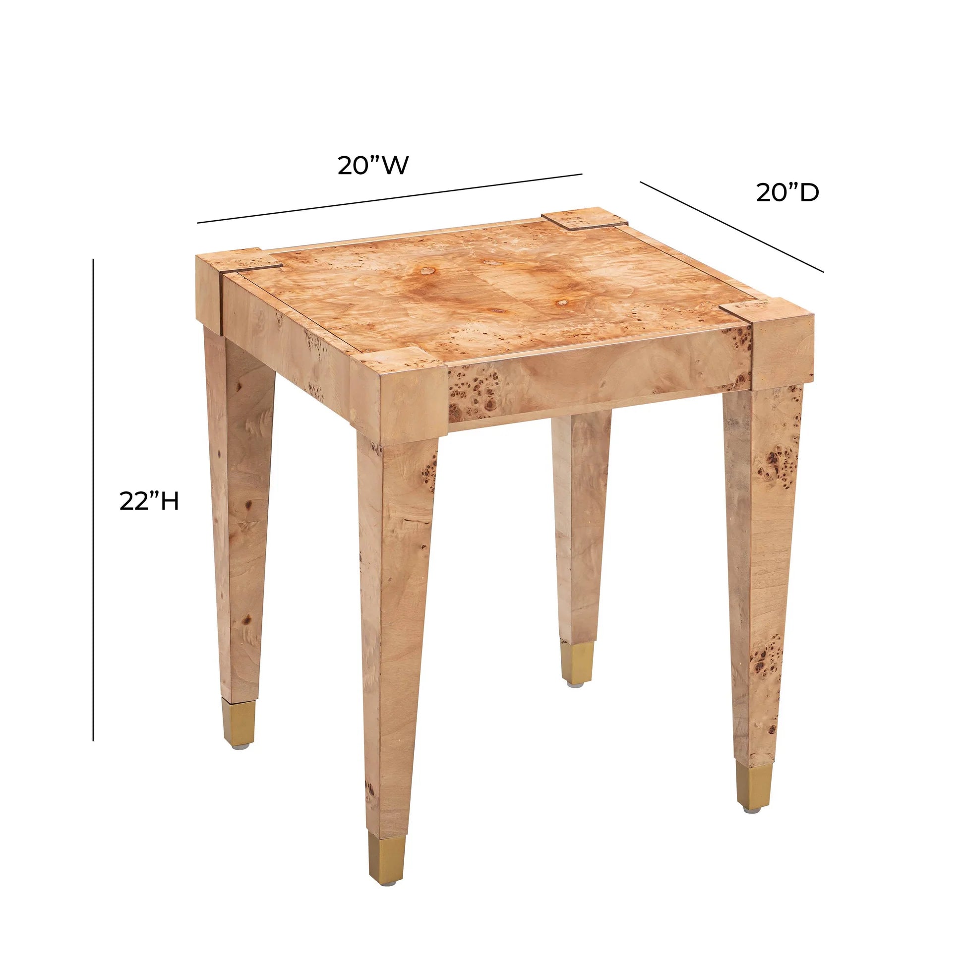 Brandys Burl End Table