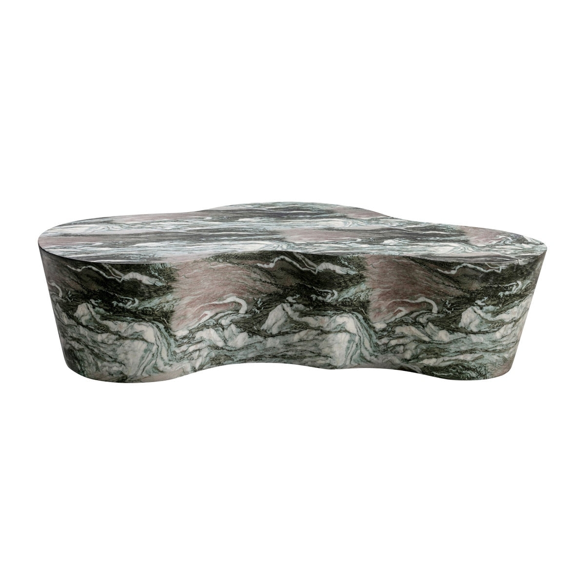 Slab Grey/Blush Faux Marble Coffee Table