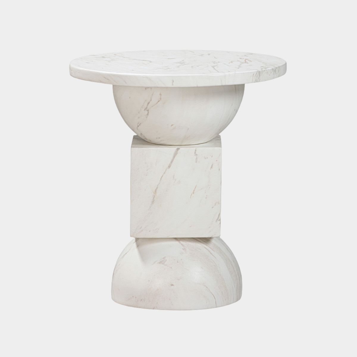 Chip Marble Print Indoor / Outdoor Side Table