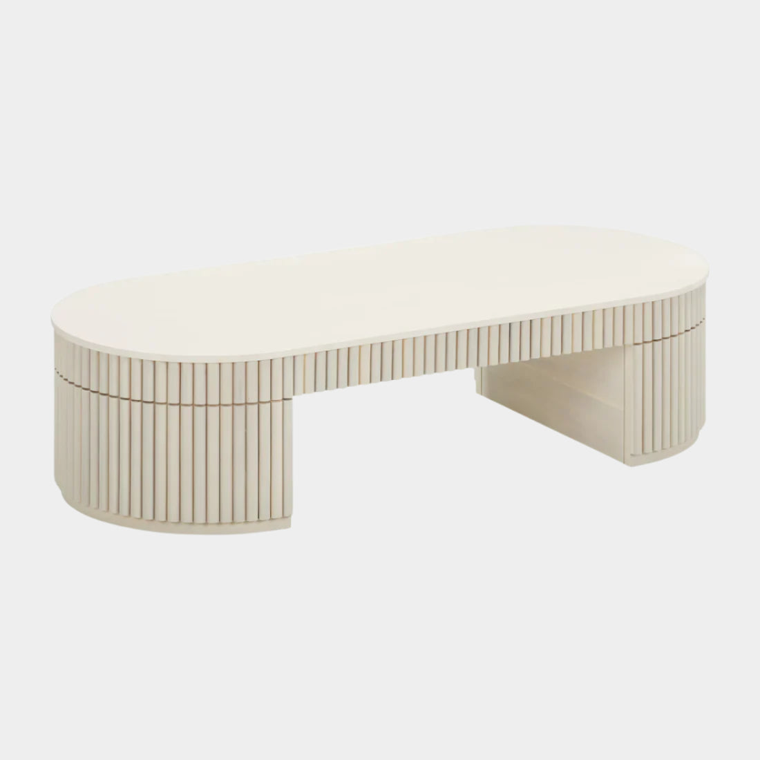 Bella Cream Oval Coffee Table