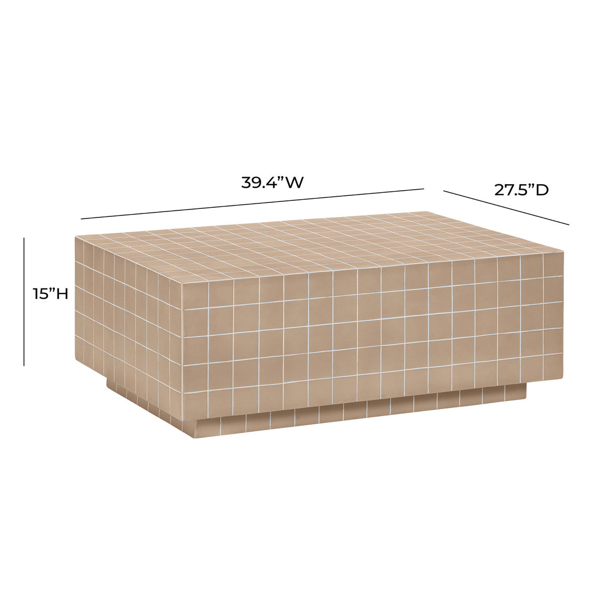 Table basse d'intérieur/extérieur Mixie Tile 