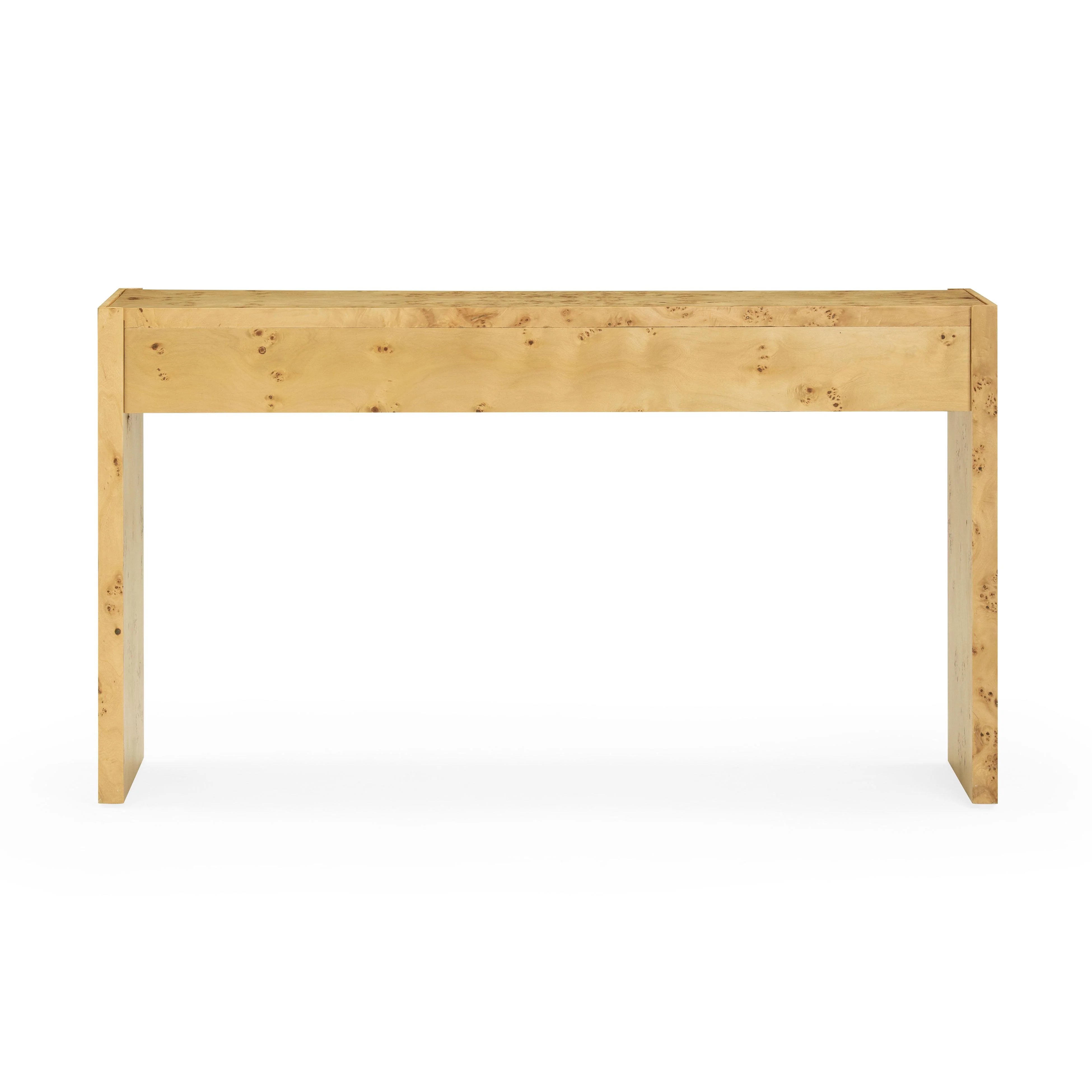 Brandyss 54" Burl Console Table
