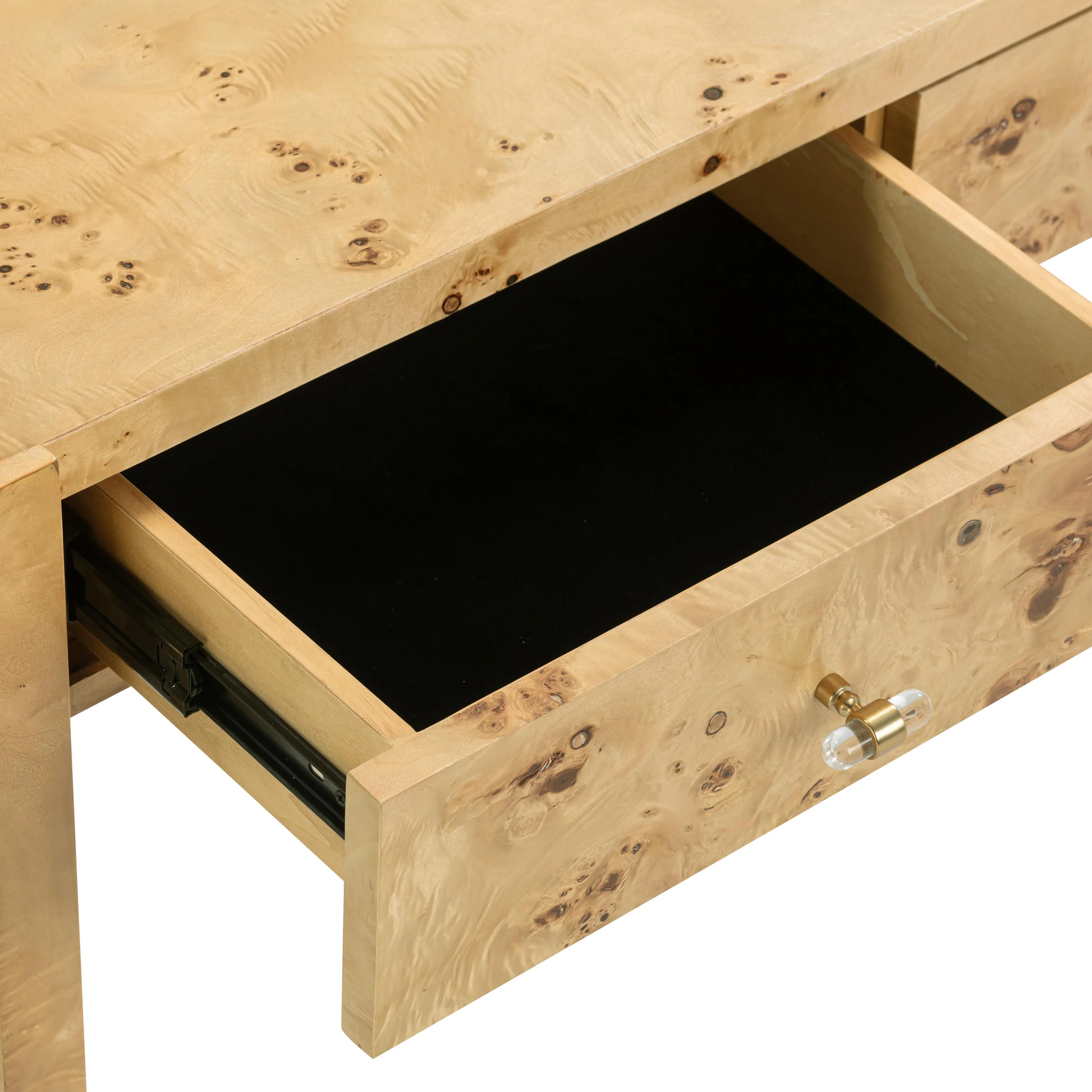 Brandyss 54" Burl Console Table