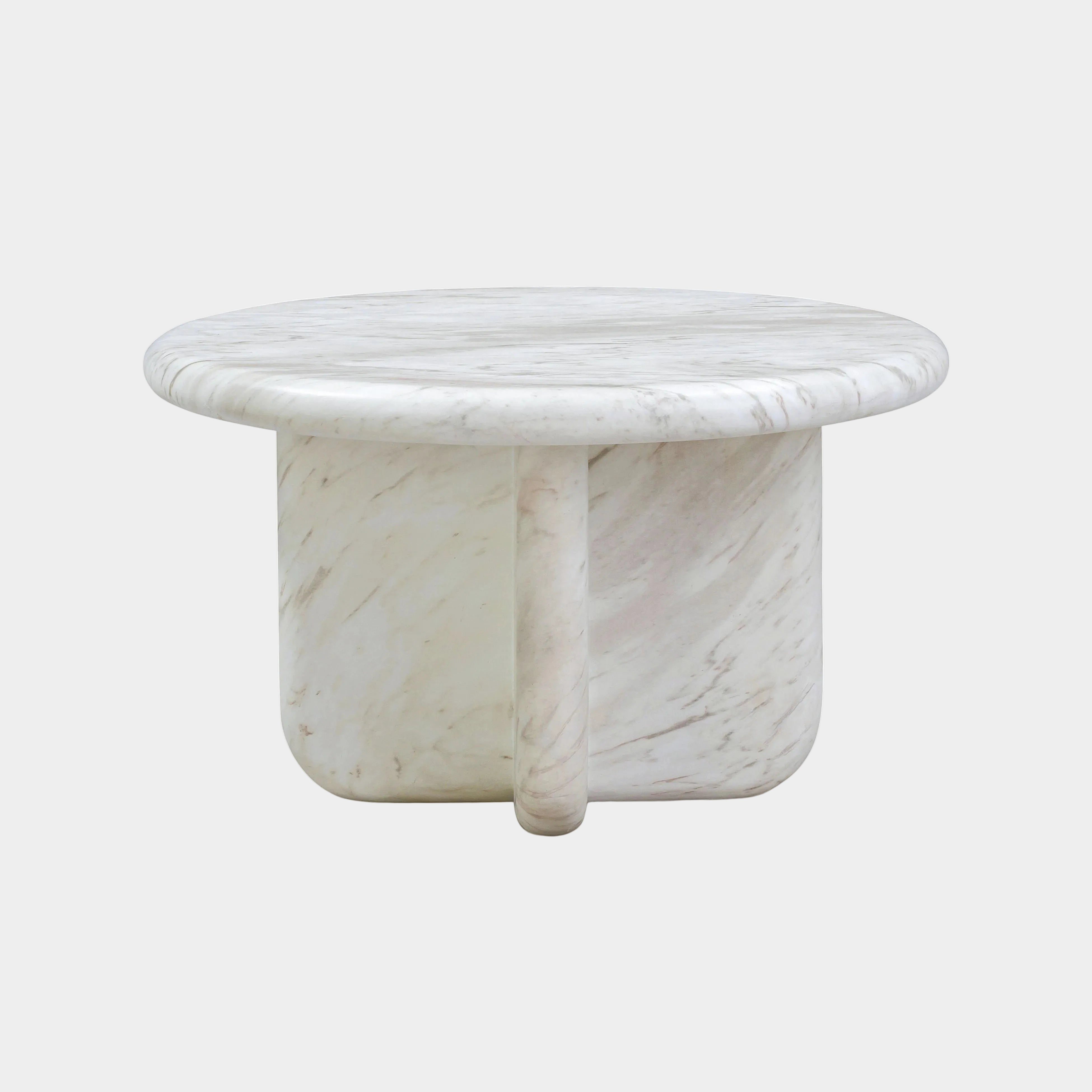 Juju Faux Marble Indoor/Outdoor Round Coffee Table (24"-32")