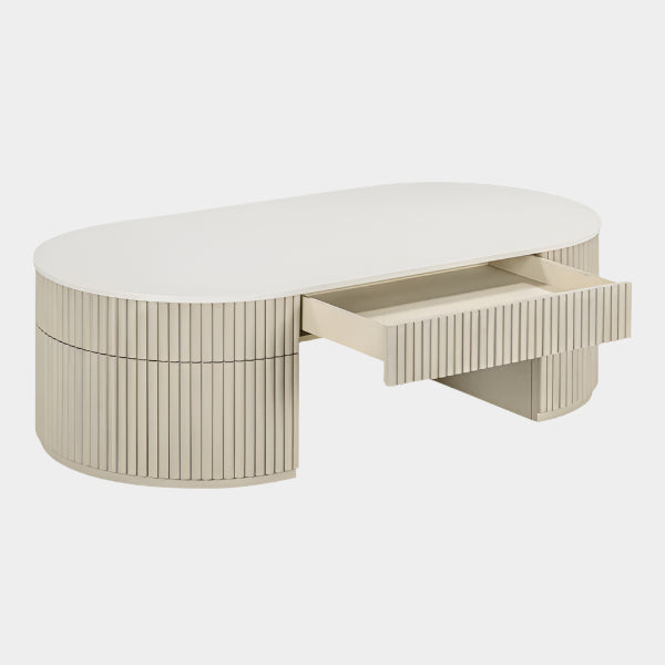Bella Cream Large Storage Coffee Table
