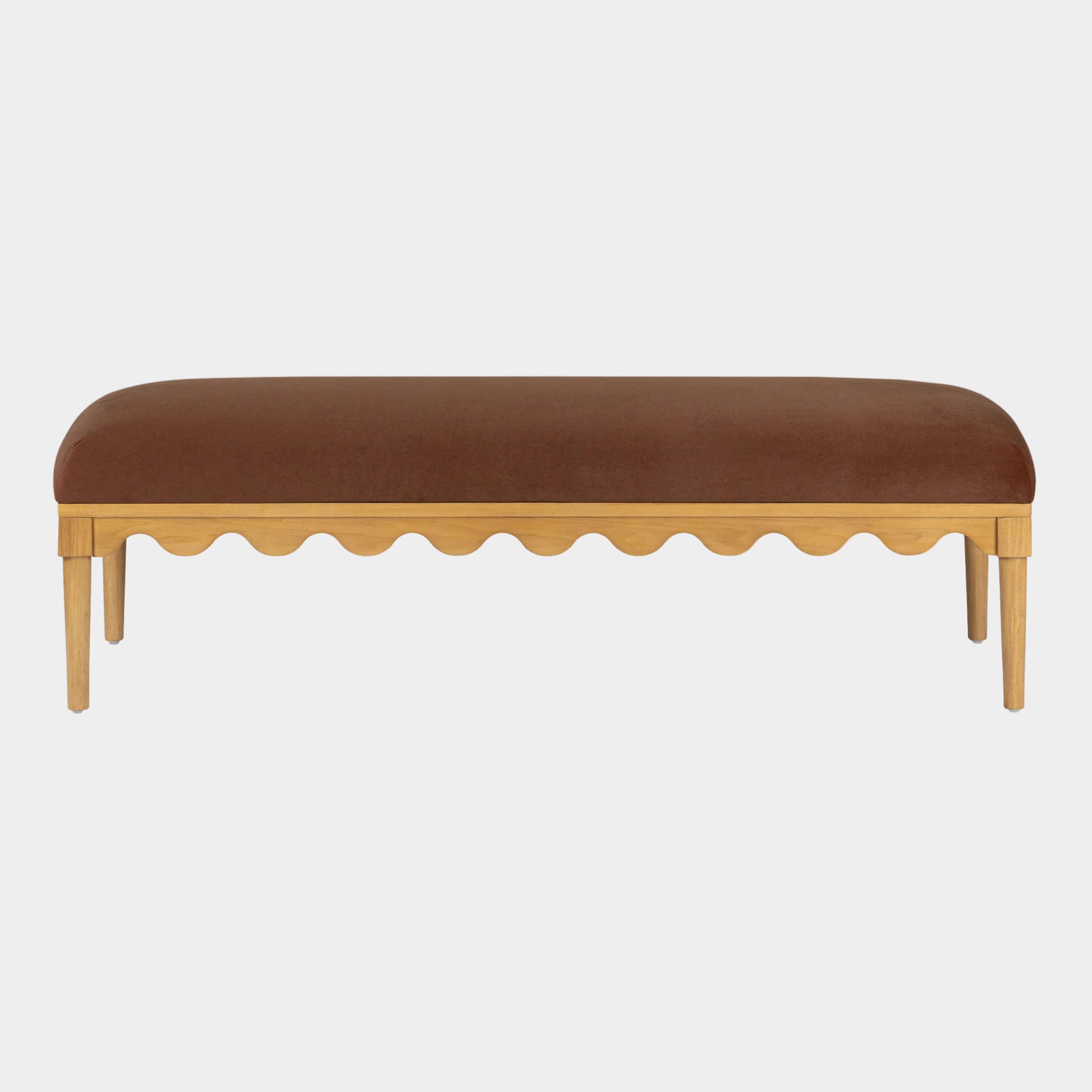 Oodle 56.5" Performance Vegan Mohair Bench