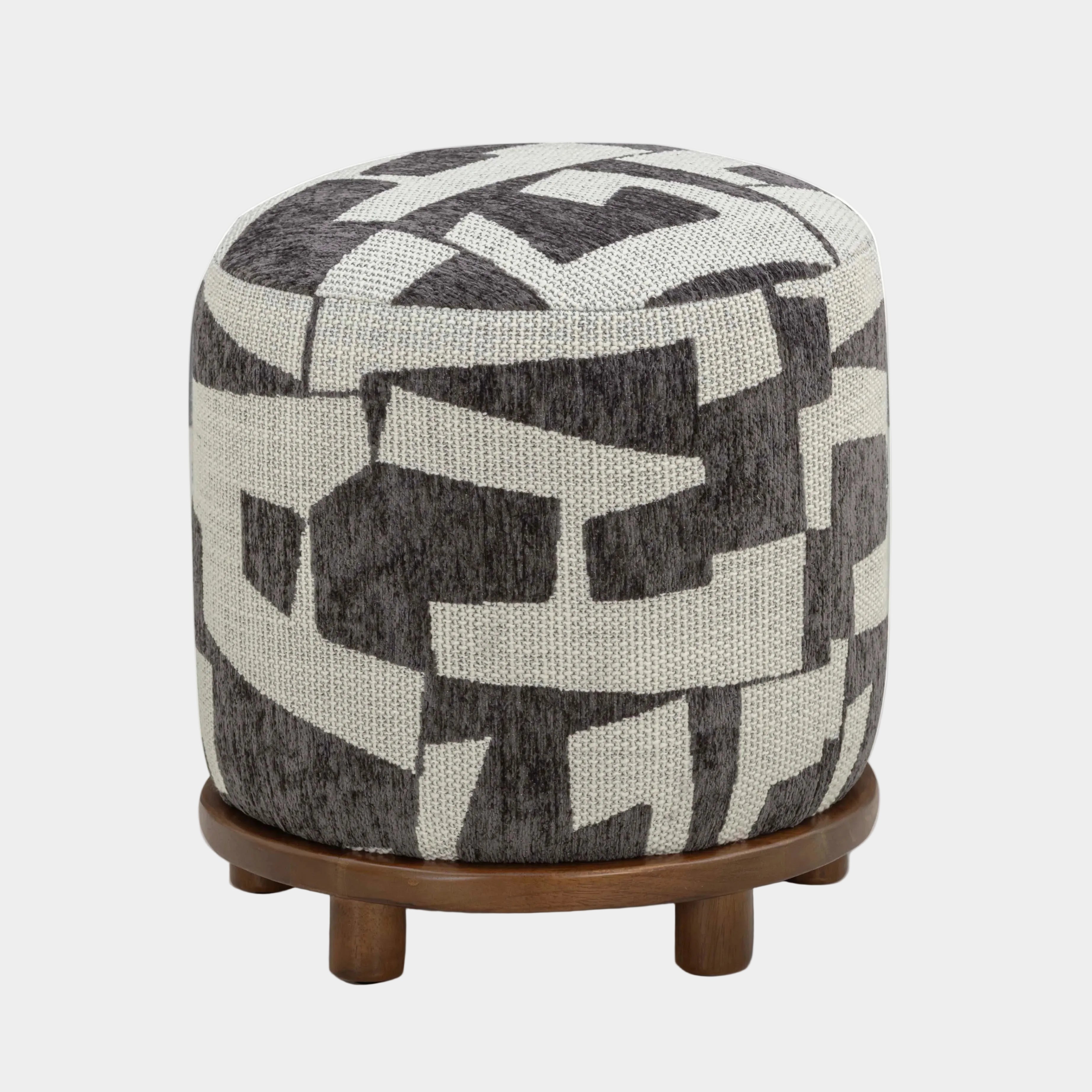 Bisou Performance Jacquard Ottoman