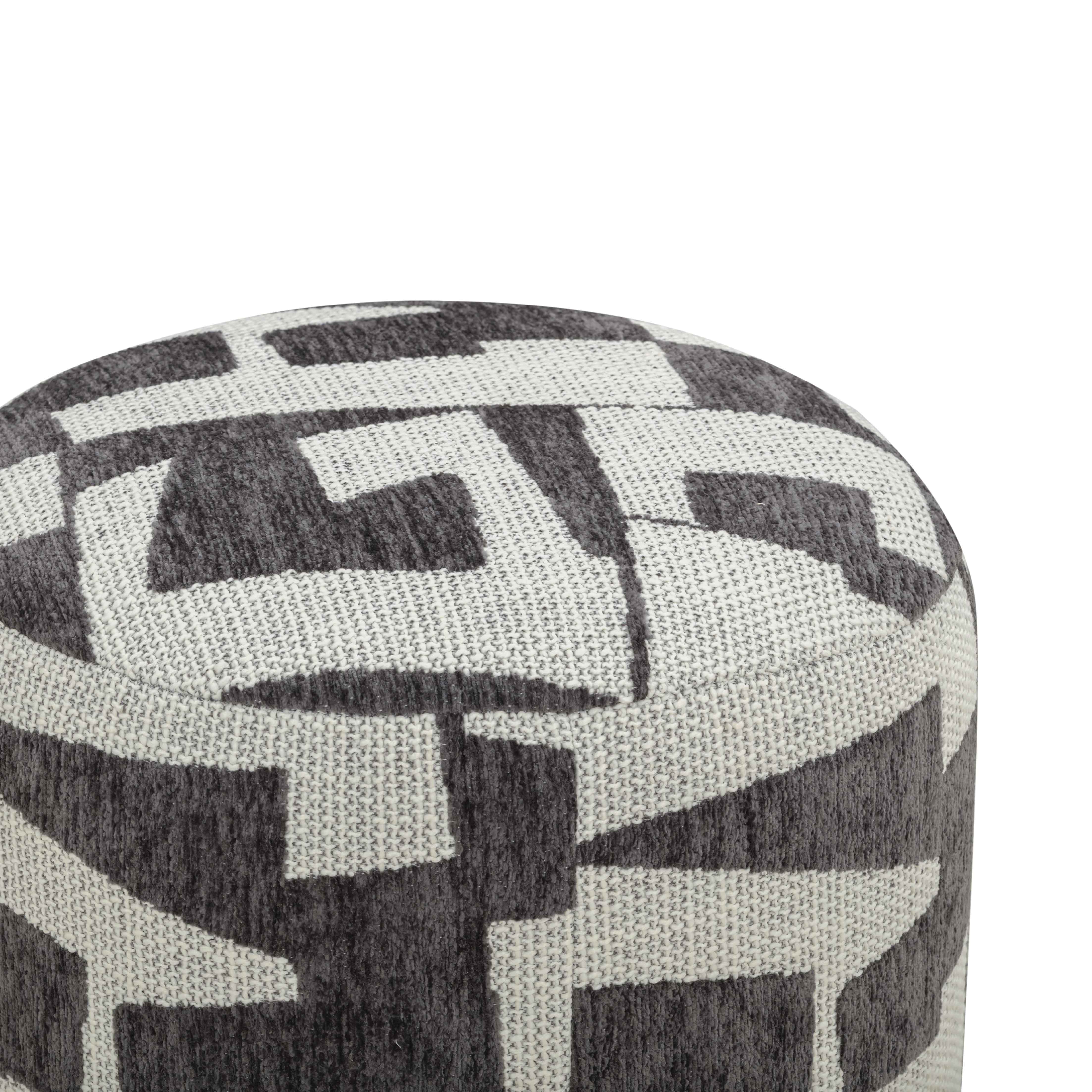 Bisou Performance Jacquard Ottoman