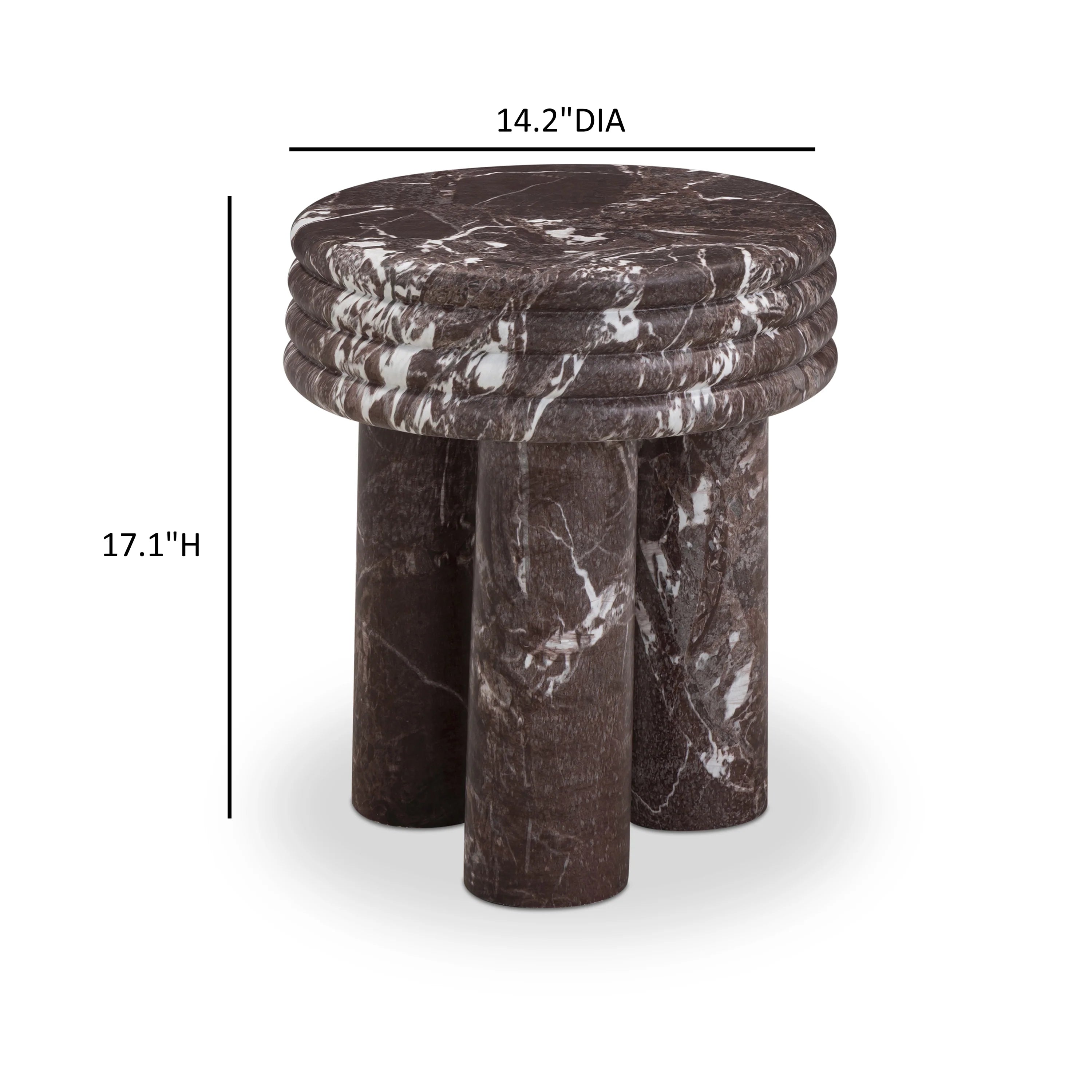 Delta Concrete Indoor/Outdoor Round Side Table