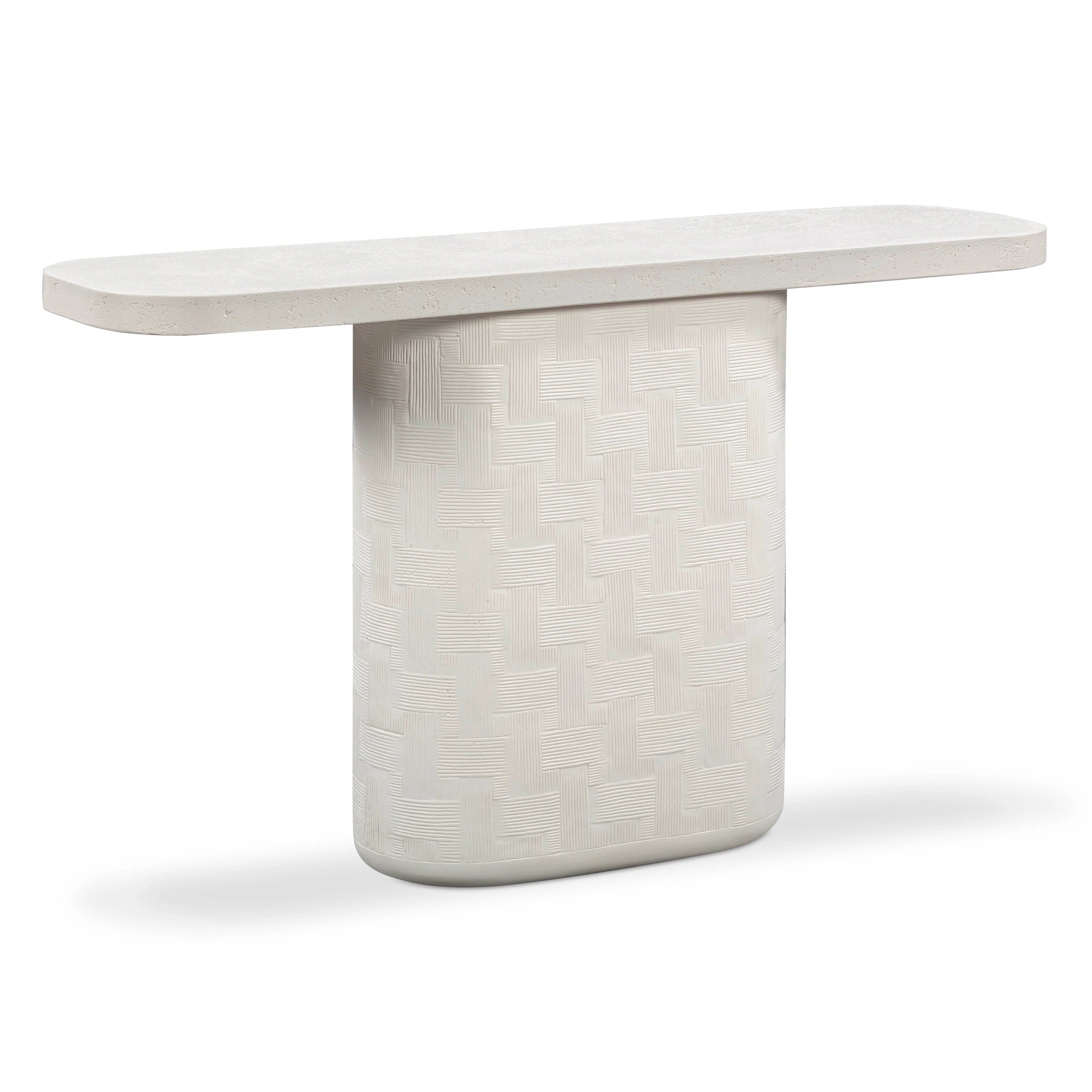 Suraya 55" Indoor/Outdoor Concrete Console Table