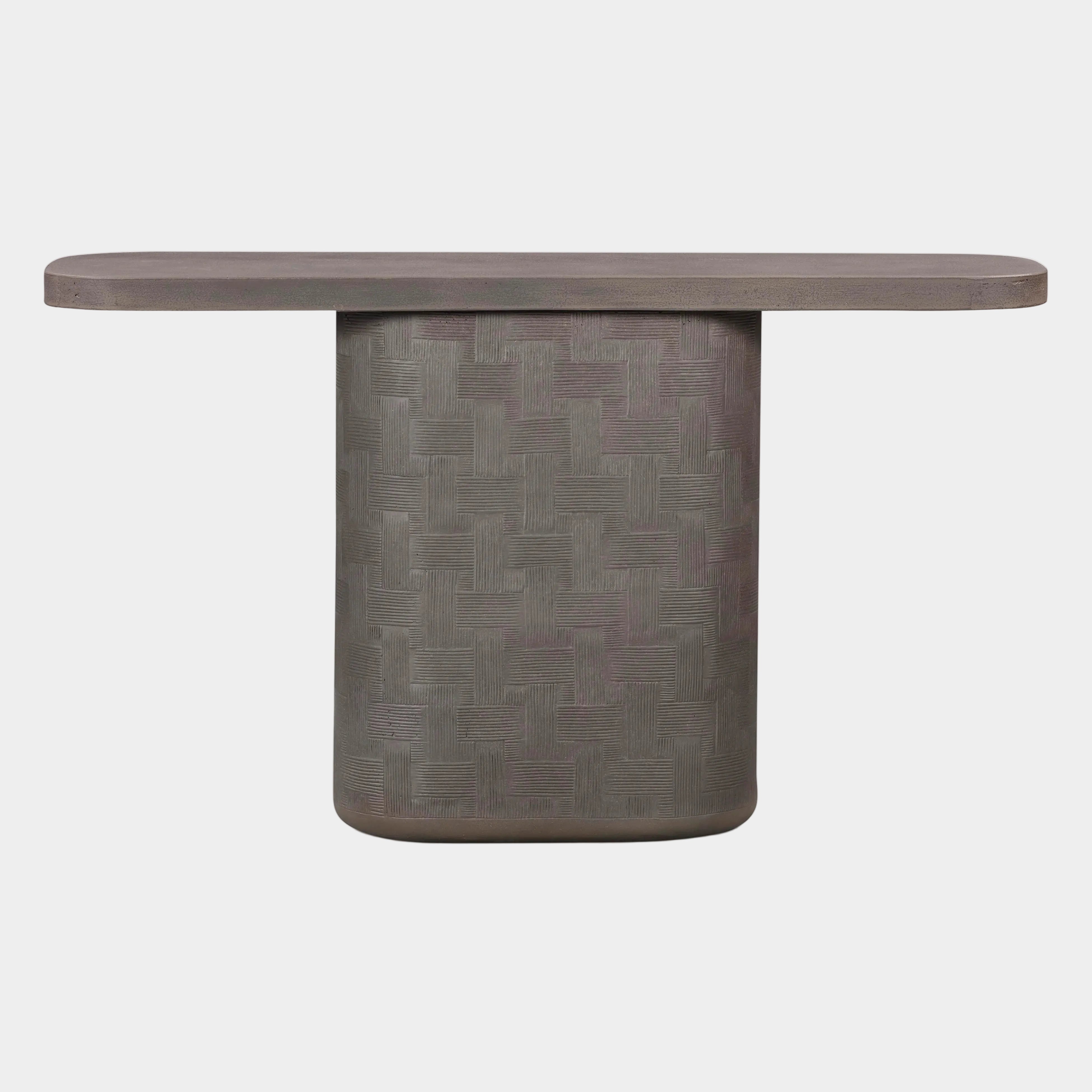 Suraya 55" Indoor/Outdoor Concrete Console Table