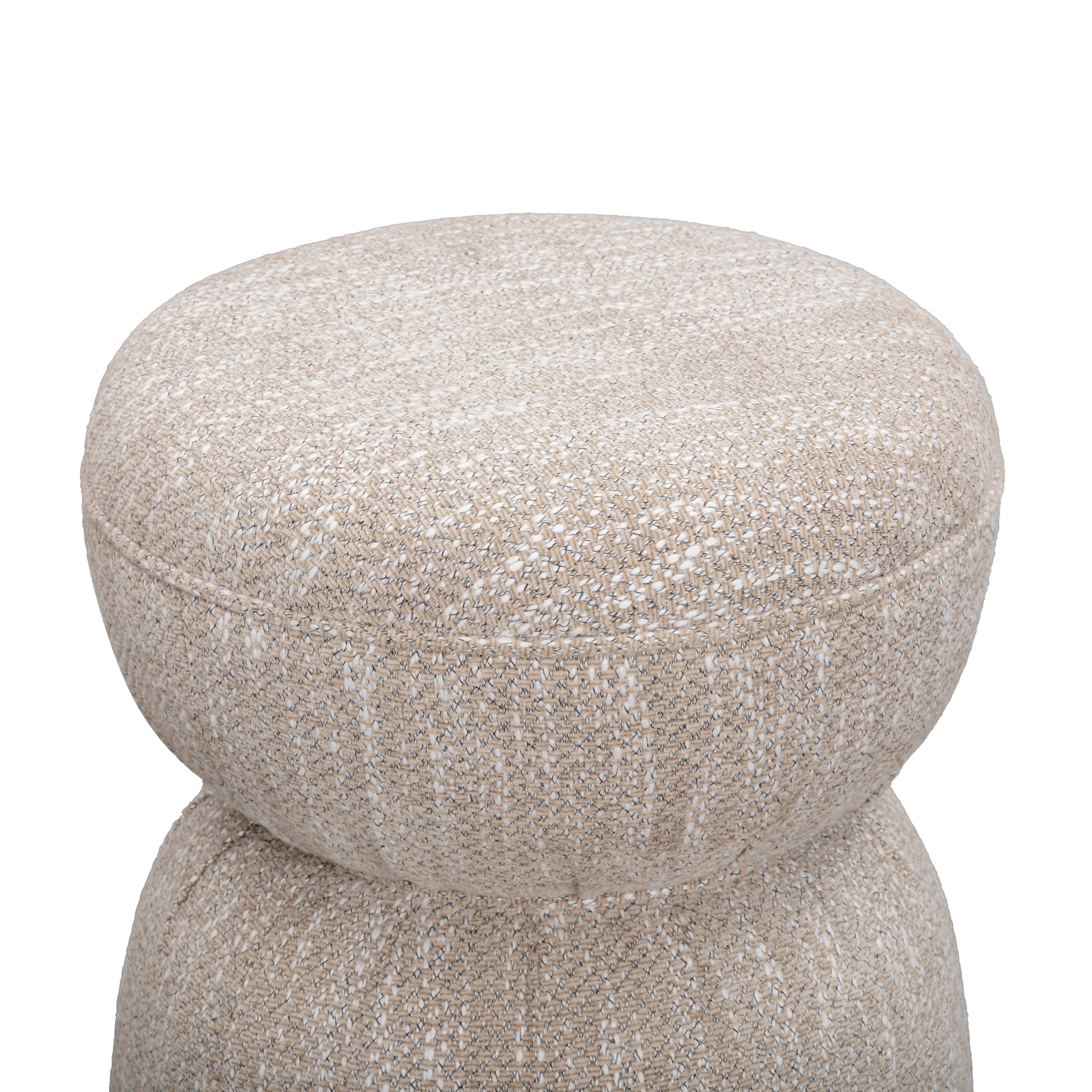 Tomlin Ruched Performance Fabric Game Ottoman
