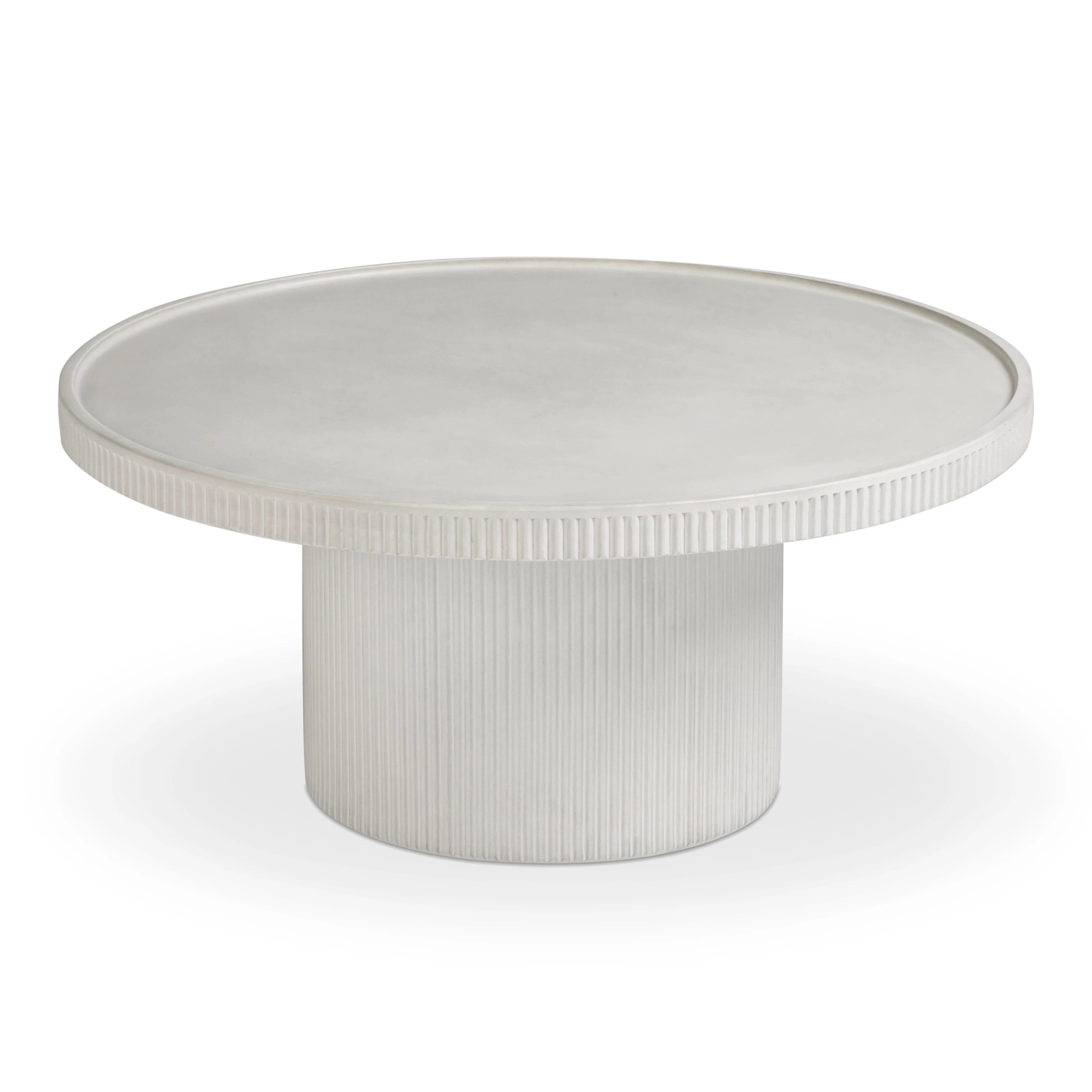Darcy 36" Concrete Indoor/Outdoor Round Coffee Table