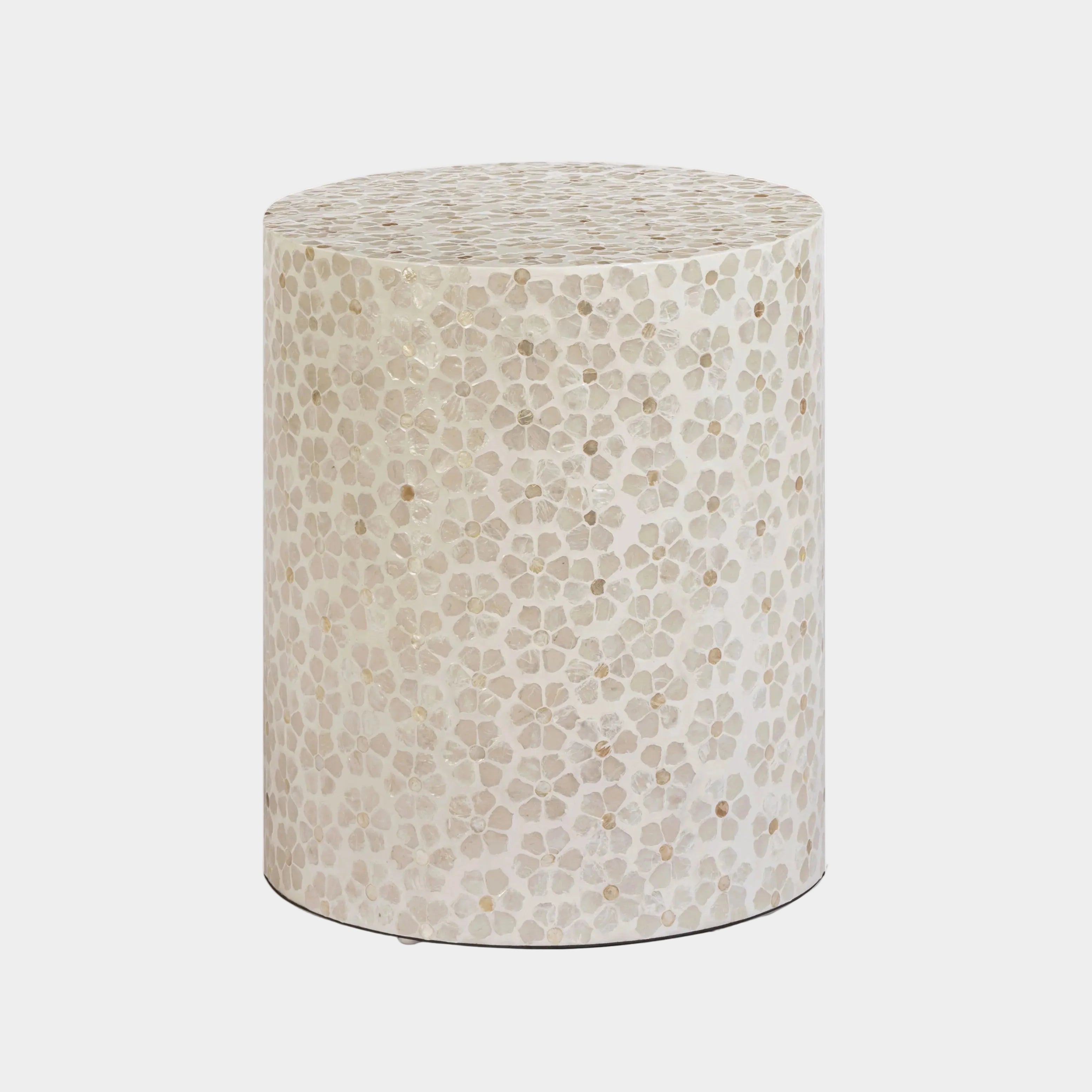 Lorna Capiz Shell Accent Stool