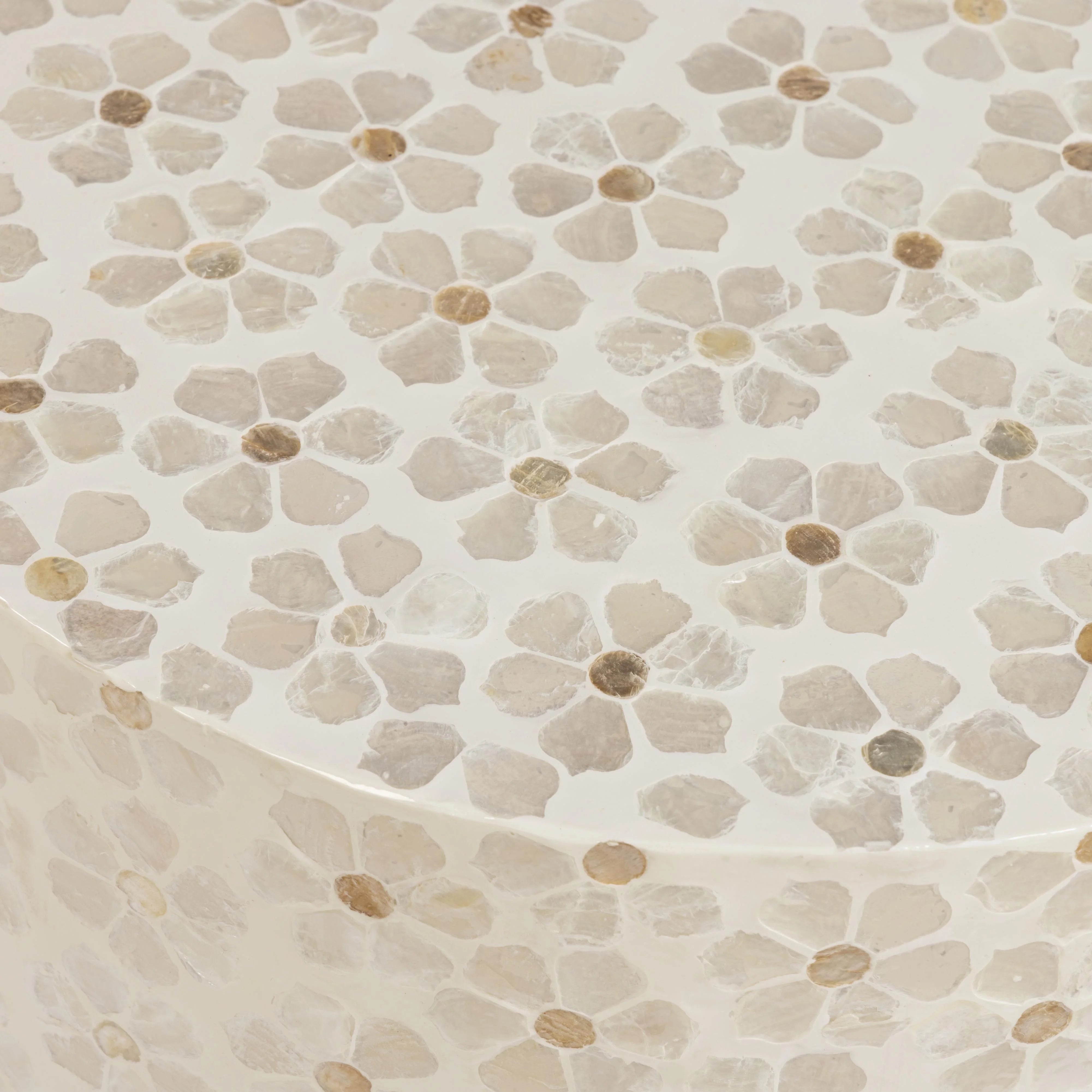 Lorna Capiz Shell Accent Stool