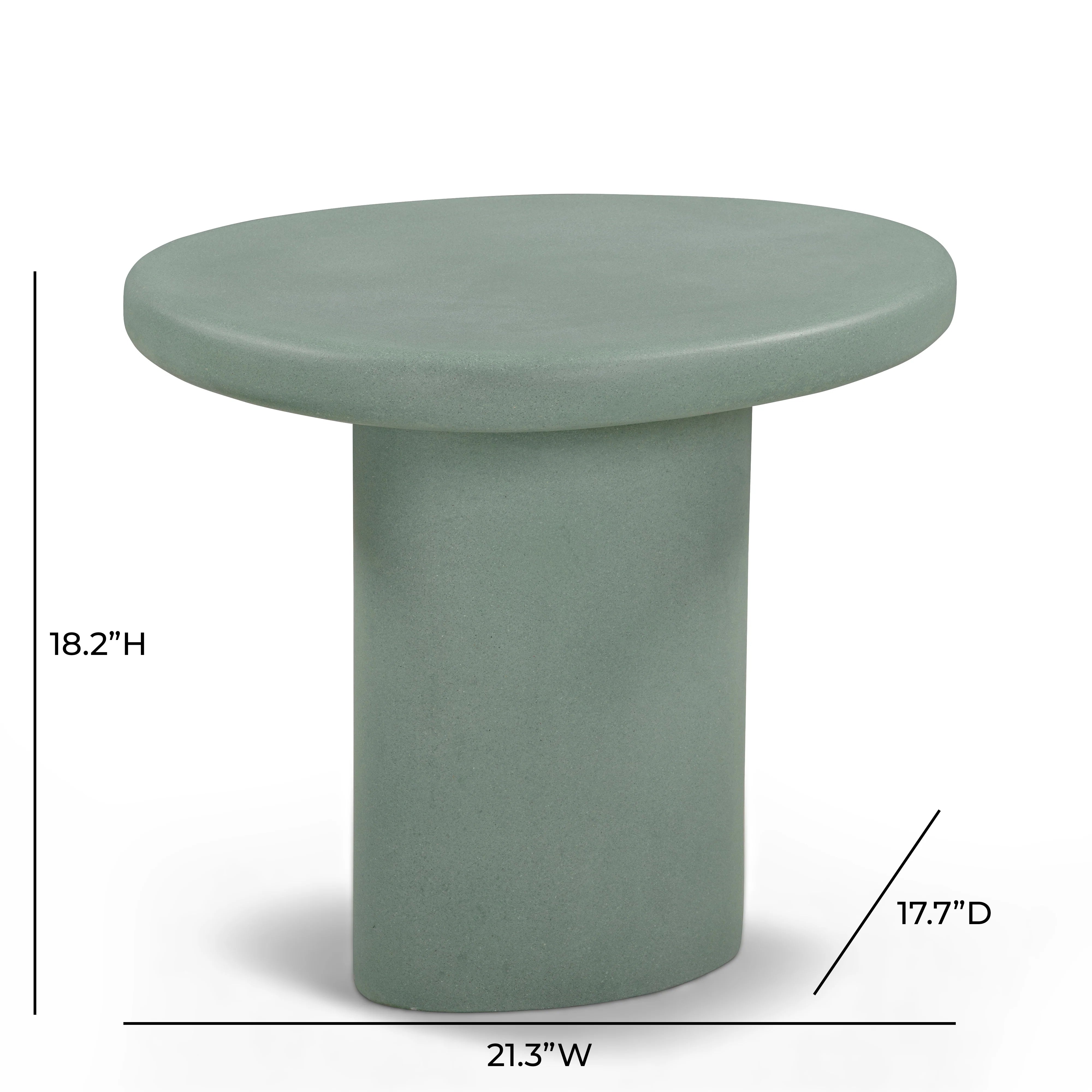 Jade Concrete Indoor/Outdoor Side Table